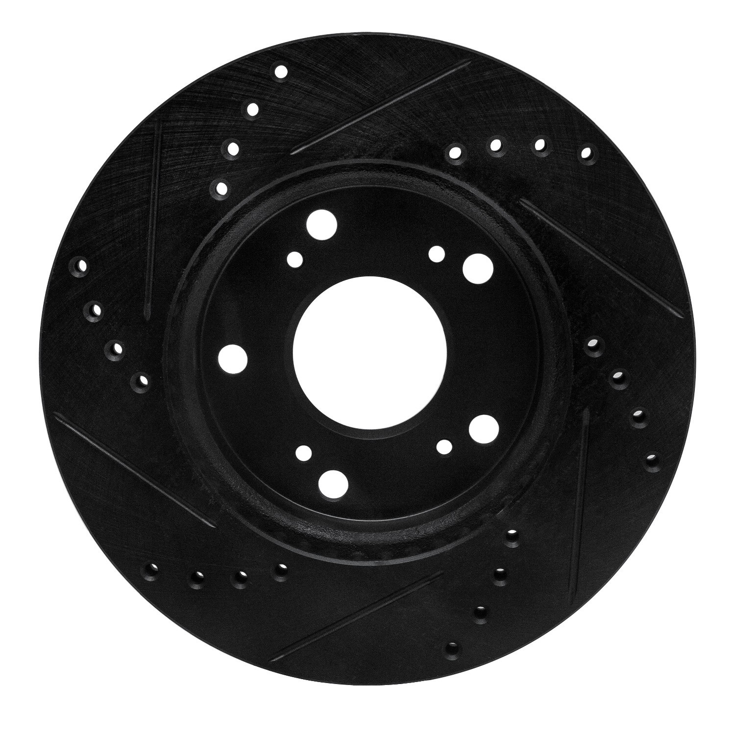 DYN 633-59036R DFC Brake Rotor - Drilled and Slotted - Black - Image 2