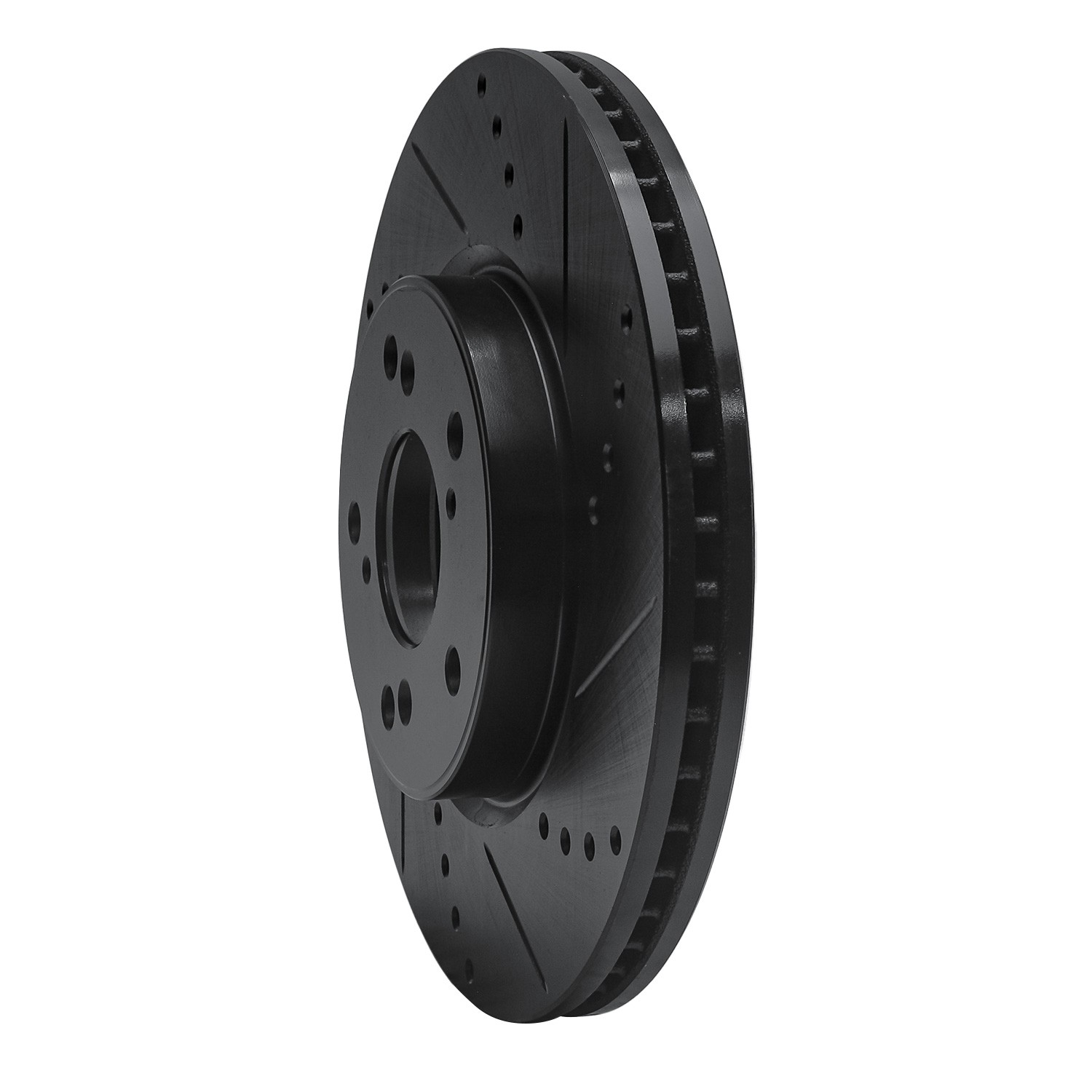 DYN 633-59037R DFC Brake Rotor - Drilled and Slotted - Black