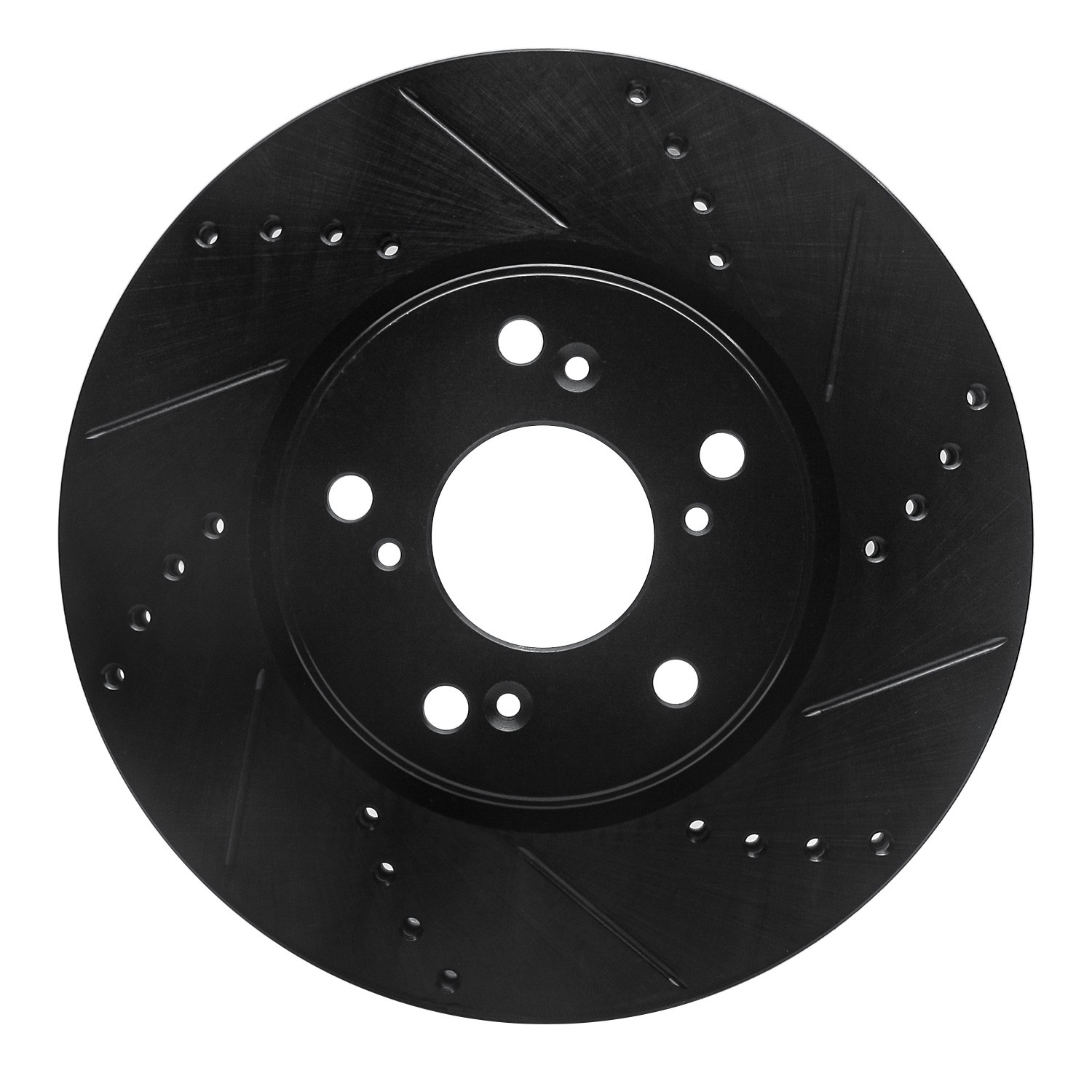 DYN 633-59037R DFC Brake Rotor - Drilled and Slotted - Black - Image 3