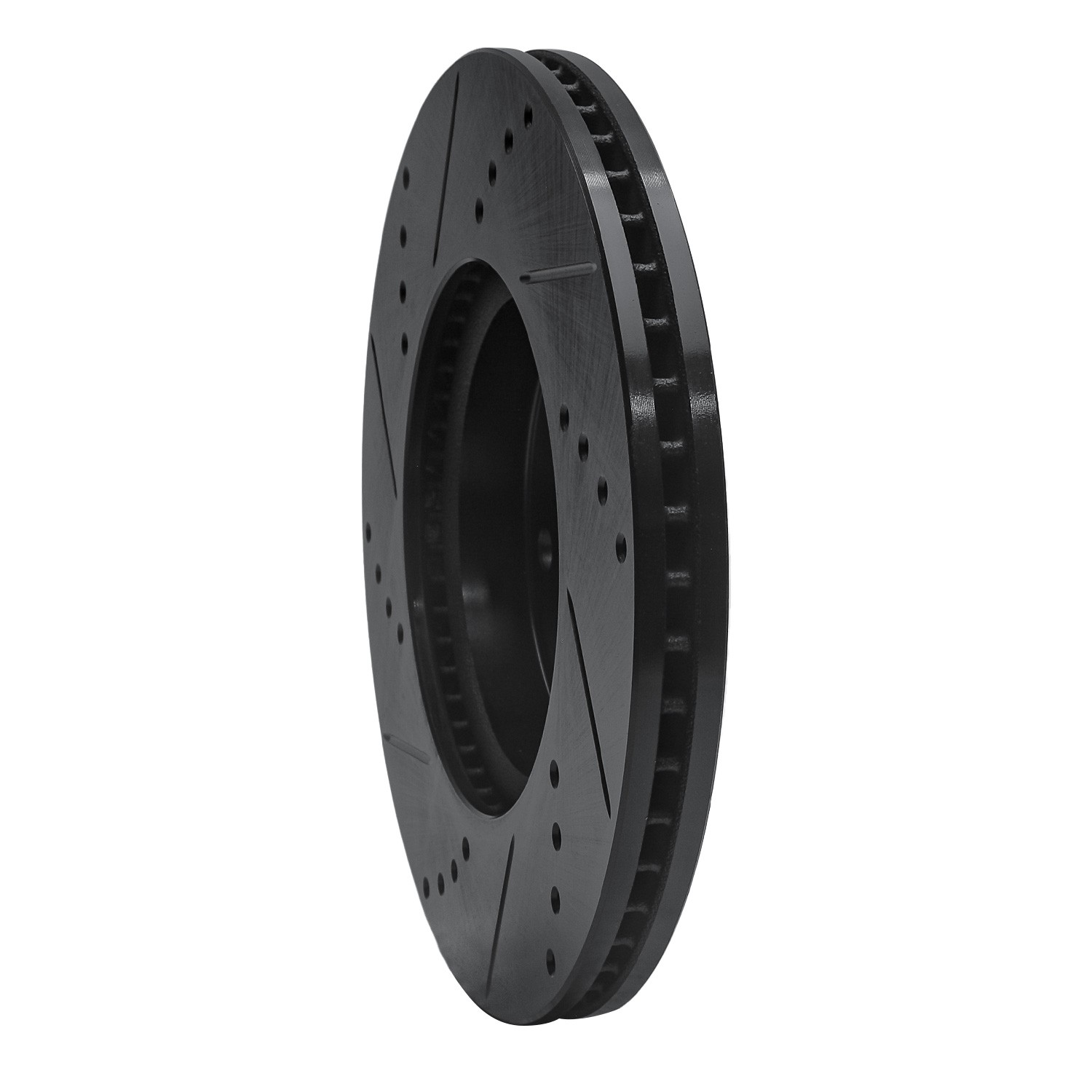 DYN 633-59037R DFC Brake Rotor - Drilled and Slotted - Black - Image 5