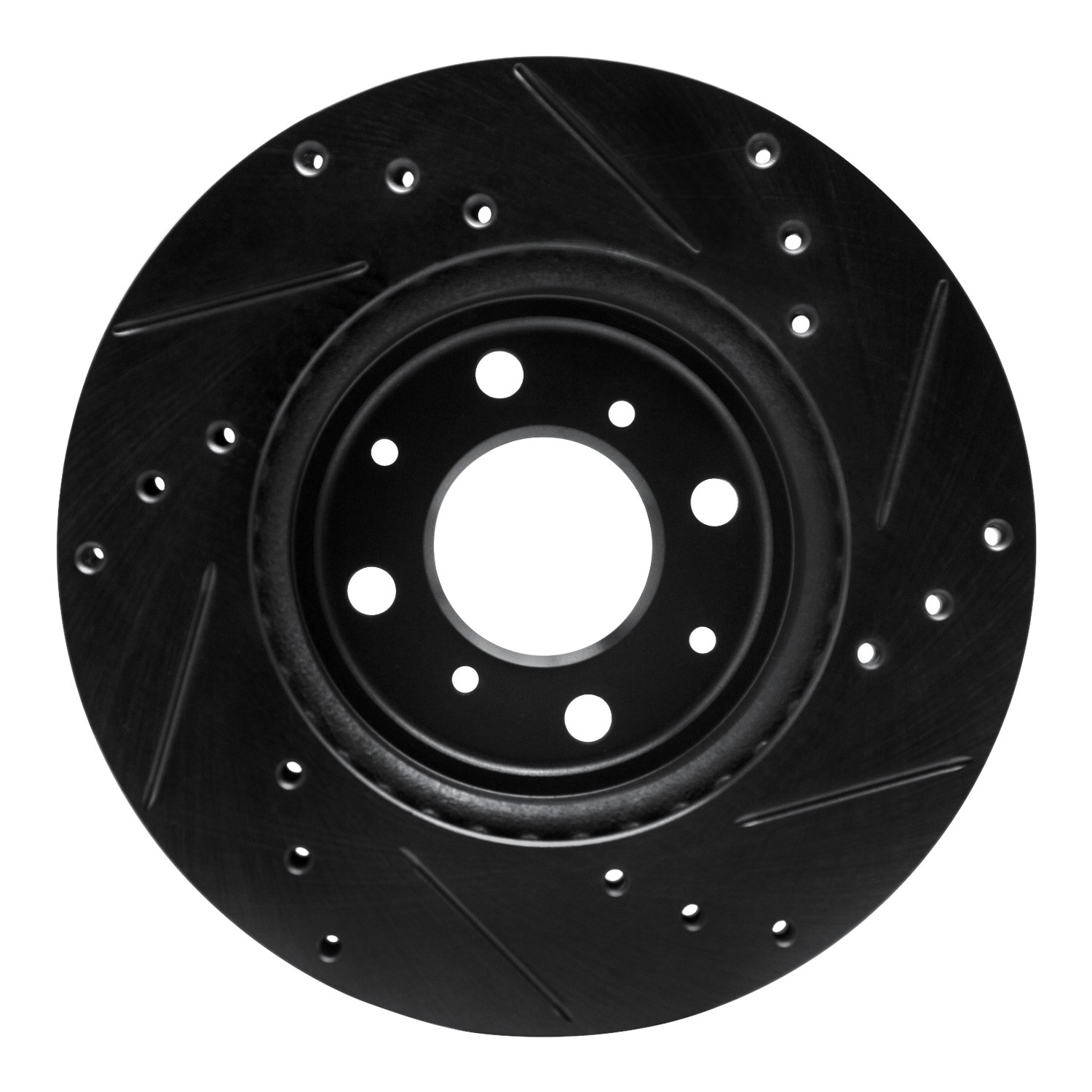 DYN 633-59038L DFC Brake Rotor - Drilled and Slotted - Black - Image 2