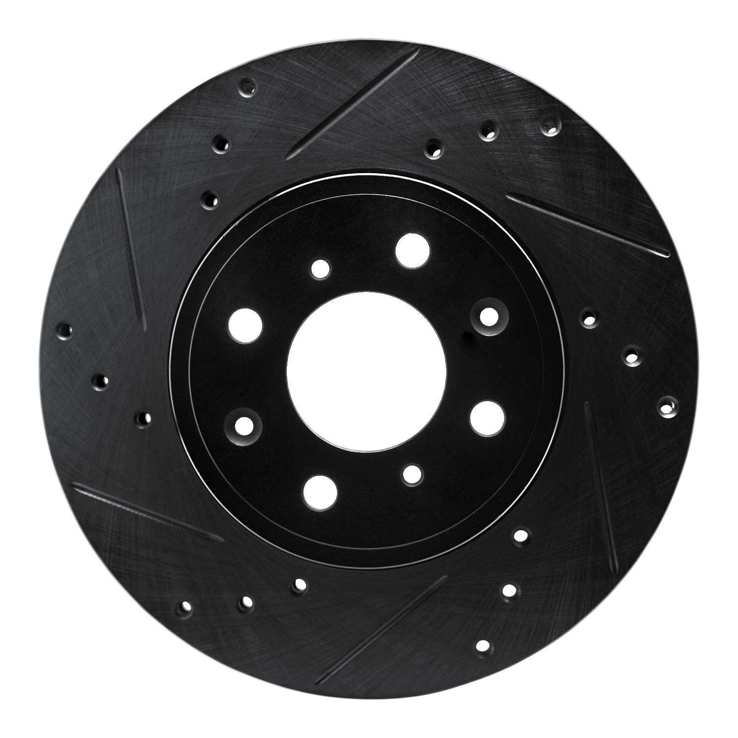 DYN 633-59038L DFC Brake Rotor - Drilled and Slotted - Black - Image 3