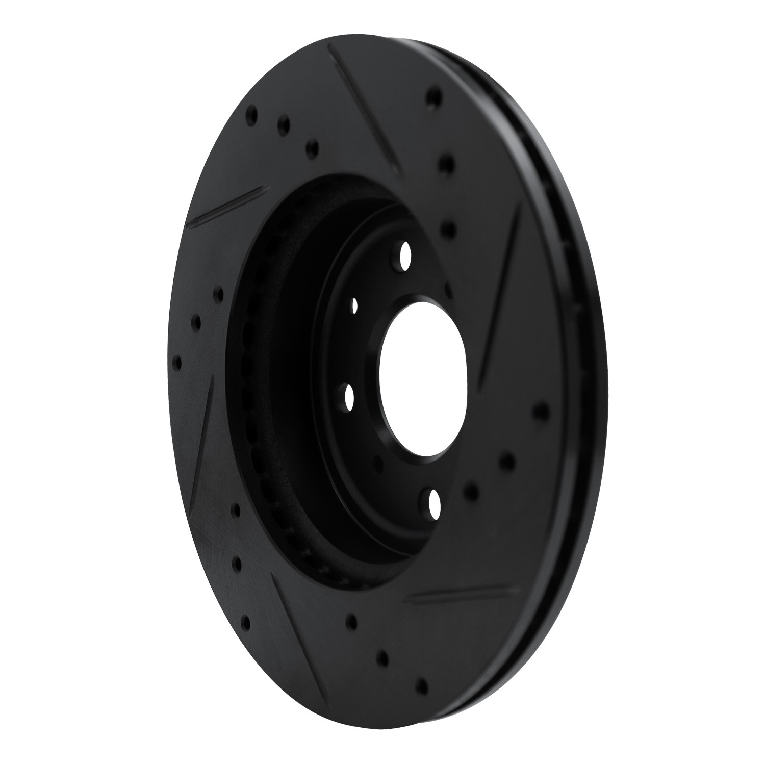 DYN 633-59038L DFC Brake Rotor - Drilled and Slotted - Black - Image 5