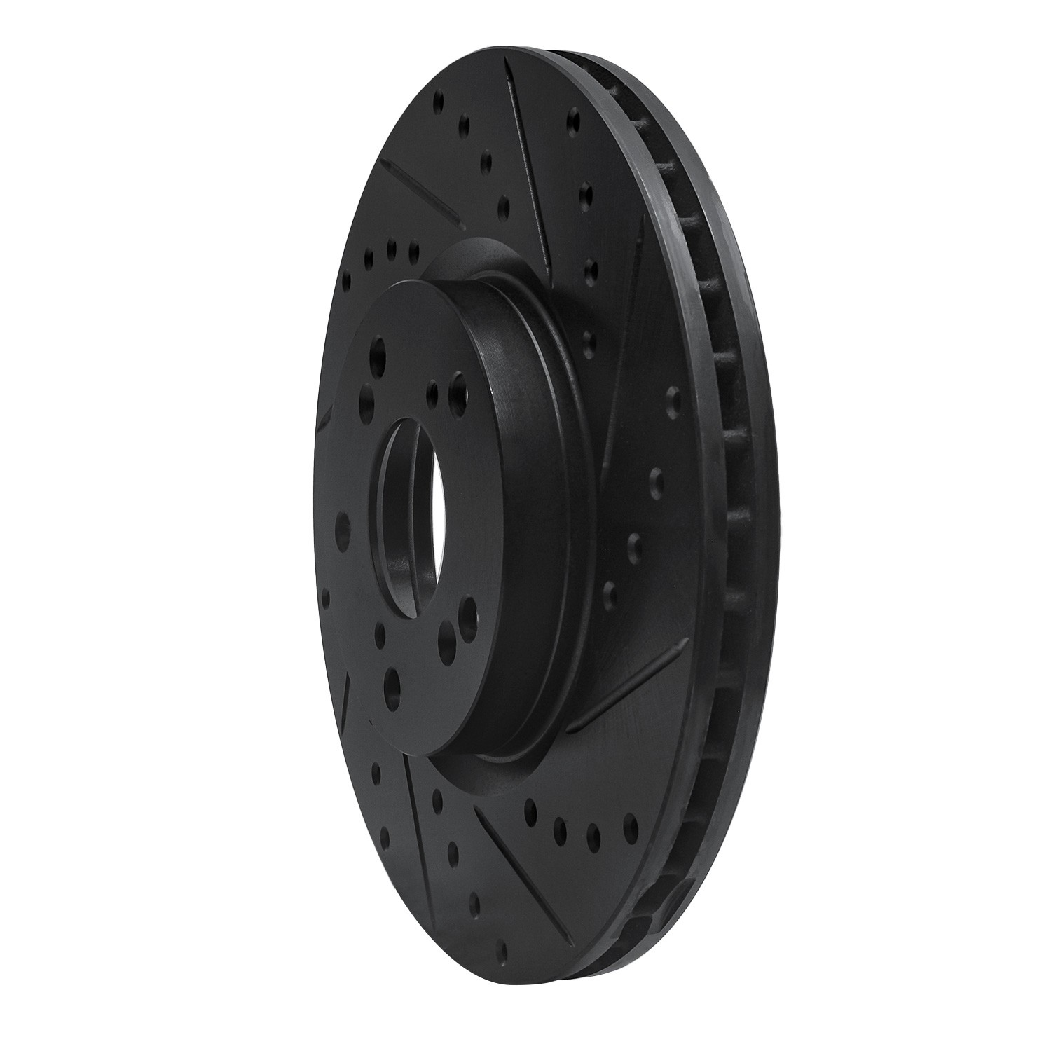 DYN 633-59045R DFC Brake Rotor - Drilled and Slotted - Black