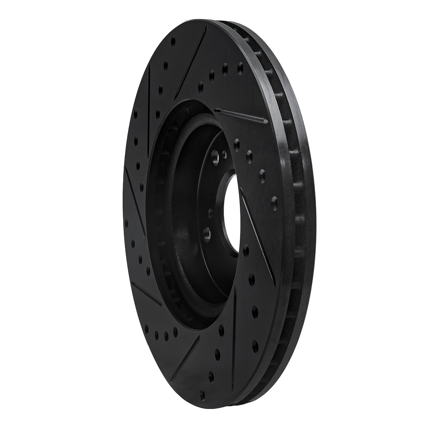DYN 633-59045R DFC Brake Rotor - Drilled and Slotted - Black - Image 5