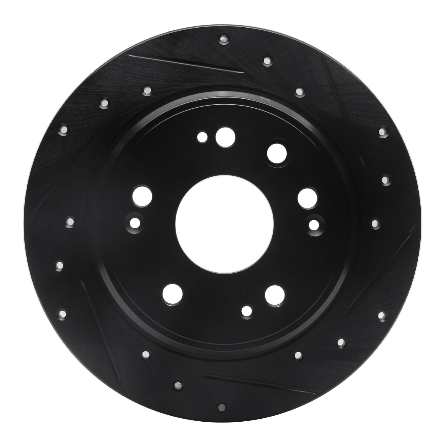 DYN 633-59046R DFC Brake Rotor - Drilled and Slotted - Black - Image 3