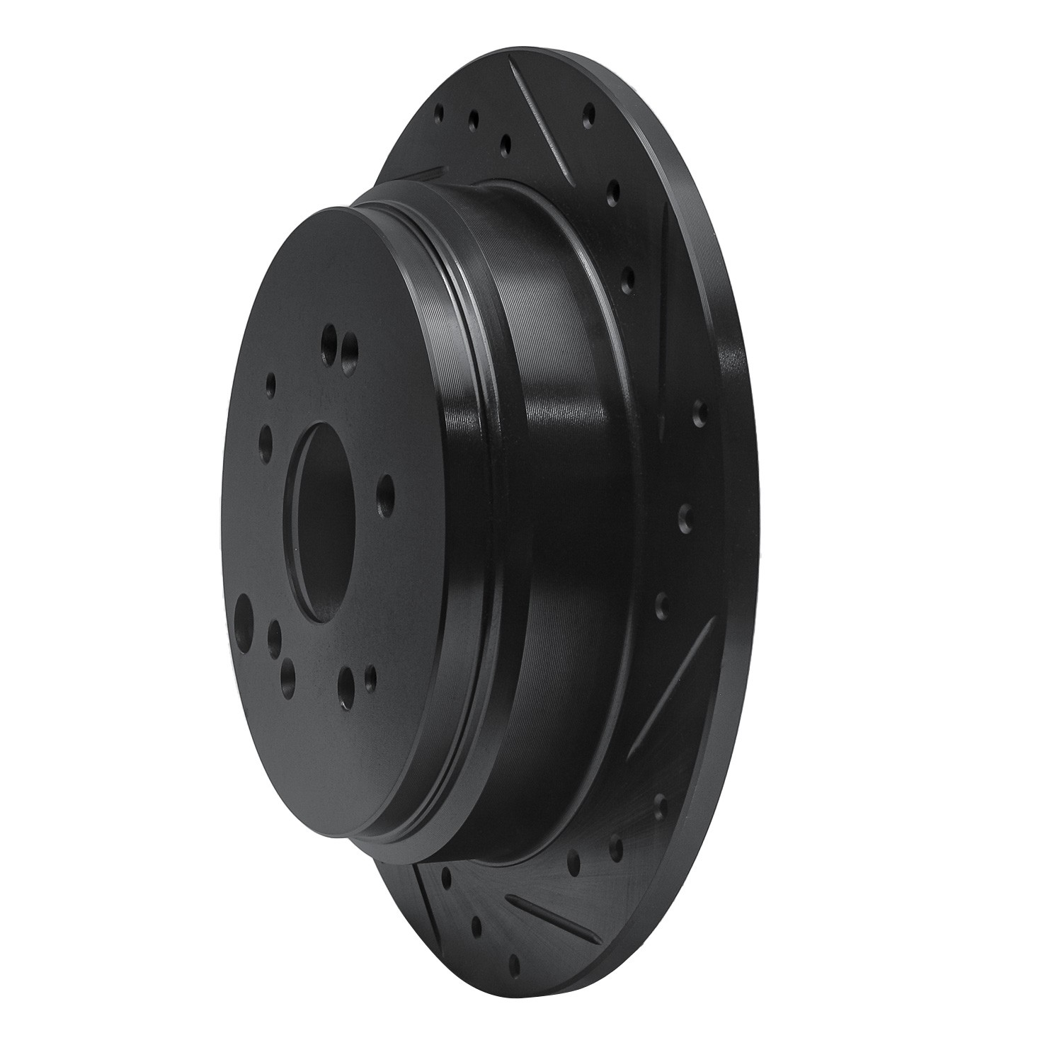 DYN 633-59047R DFC Brake Rotor - Drilled and Slotted - Black