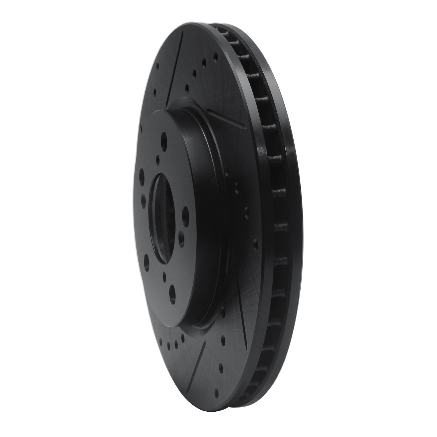 DYN 633-59049L DFC Brake Rotor - Drilled and Slotted - Black