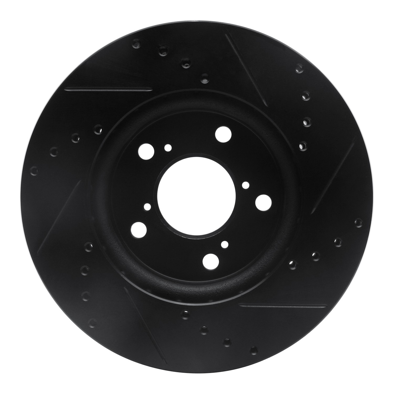 DYN 633-59049L DFC Brake Rotor - Drilled and Slotted - Black - Image 2