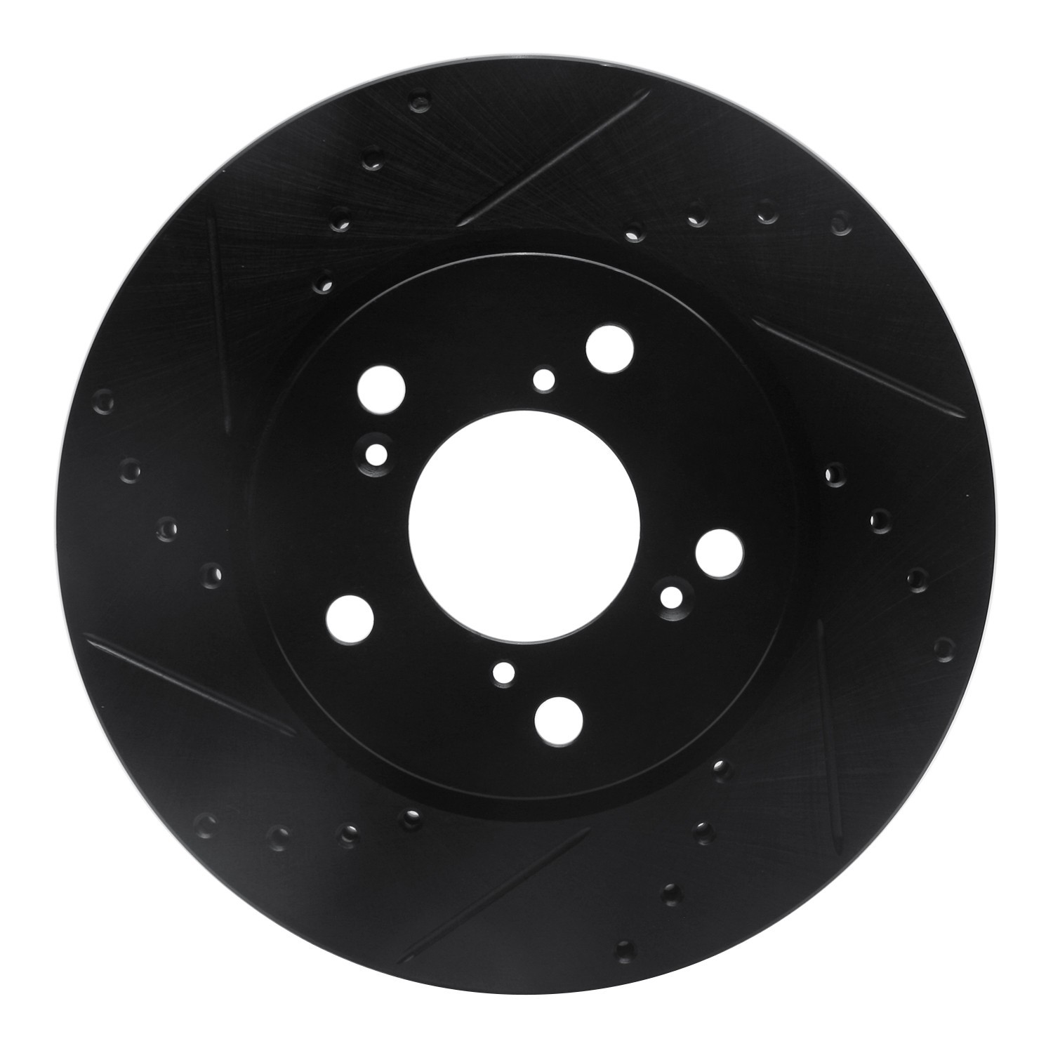 DYN 633-59049L DFC Brake Rotor - Drilled and Slotted - Black - Image 3