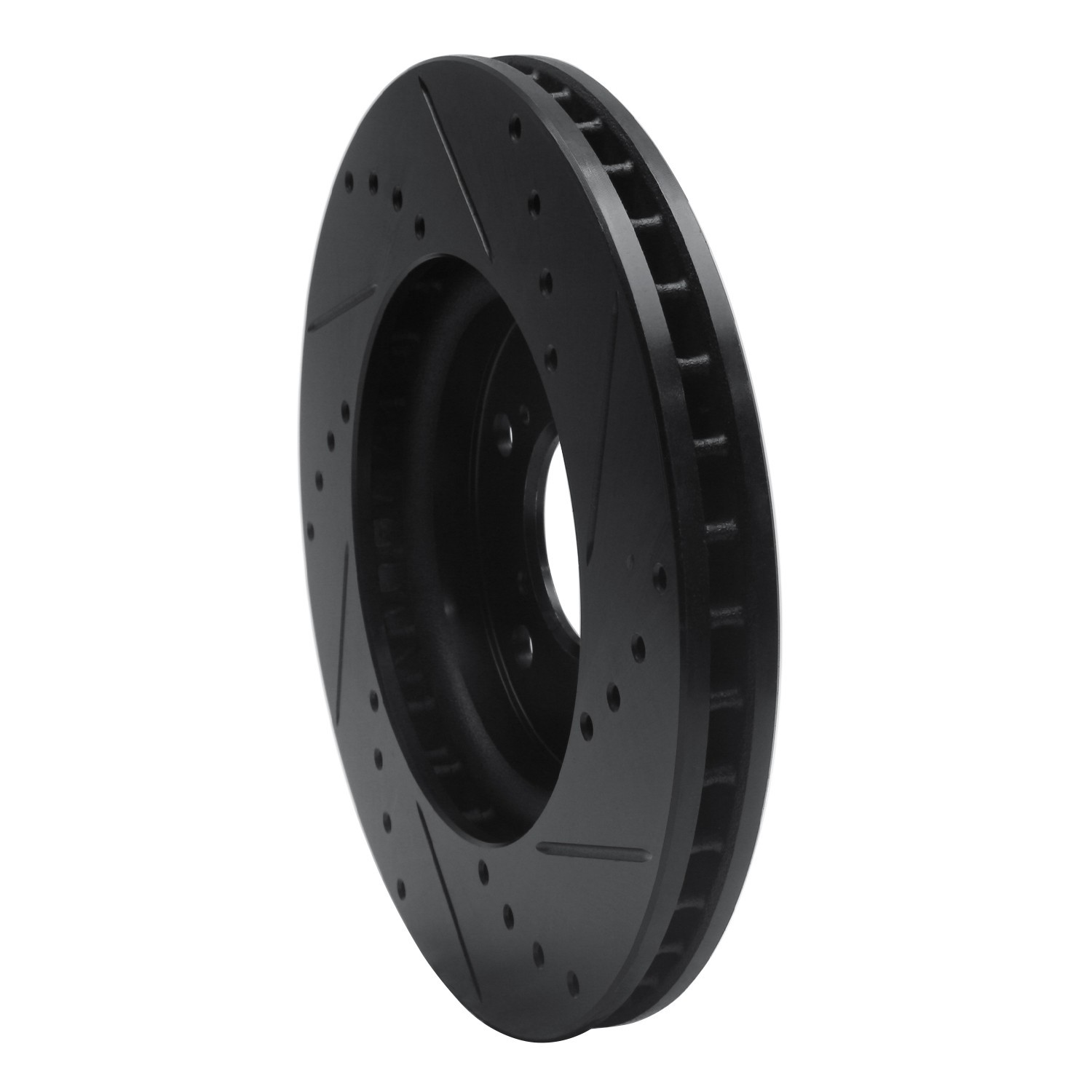 DYN 633-59049L DFC Brake Rotor - Drilled and Slotted - Black - Image 5