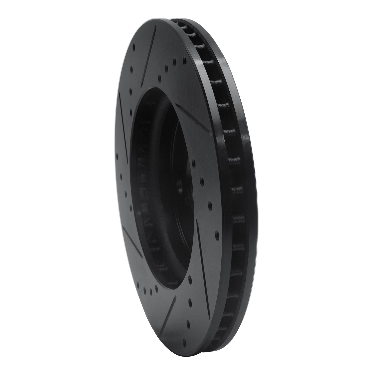 DYN 633-59049R DFC Brake Rotor - Drilled and Slotted - Black - Image 5