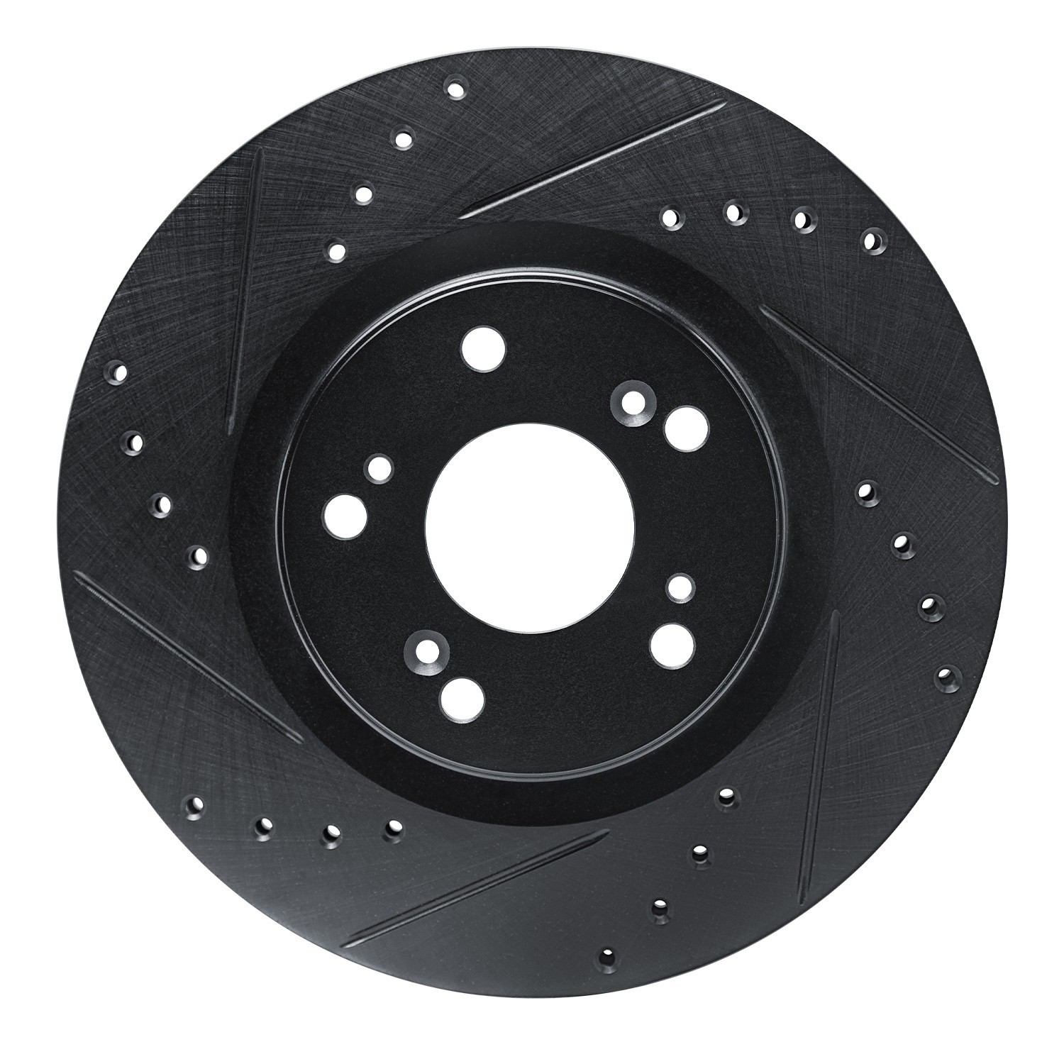 DYN 633-59057L DFC Brake Rotor - Drilled and Slotted - Black - Image 3