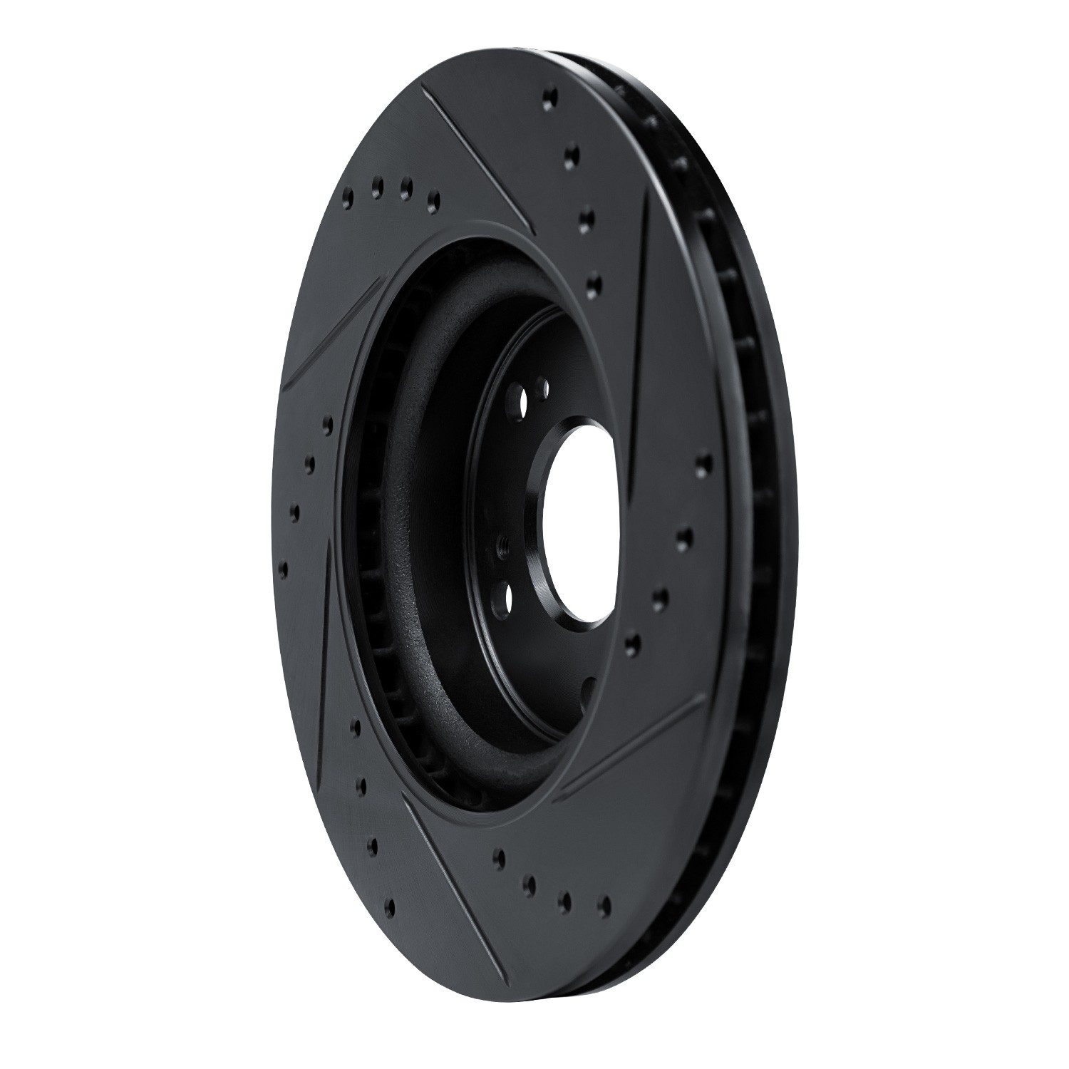 DYN 633-59057L DFC Brake Rotor - Drilled and Slotted - Black - Image 5