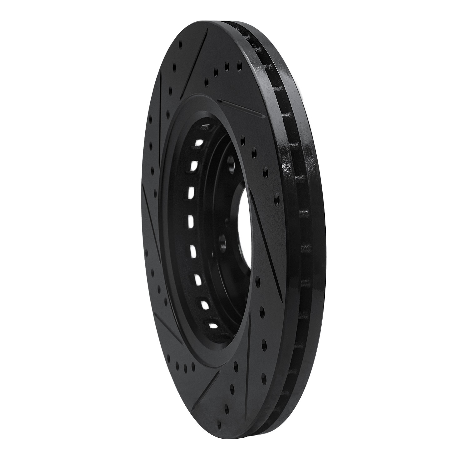 DYN 633-59058R DFC Brake Rotor - Drilled and Slotted - Black - Image 5