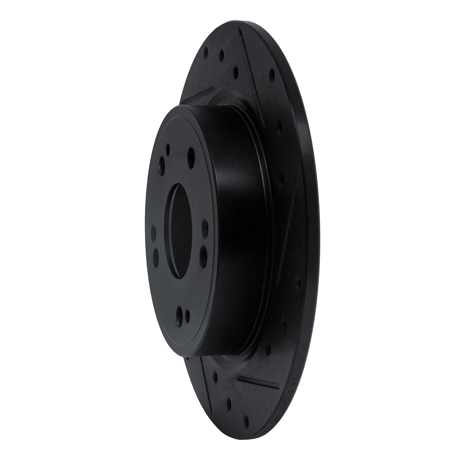 DYN 633-59060R DFC Brake Rotor - Drilled and Slotted - Black