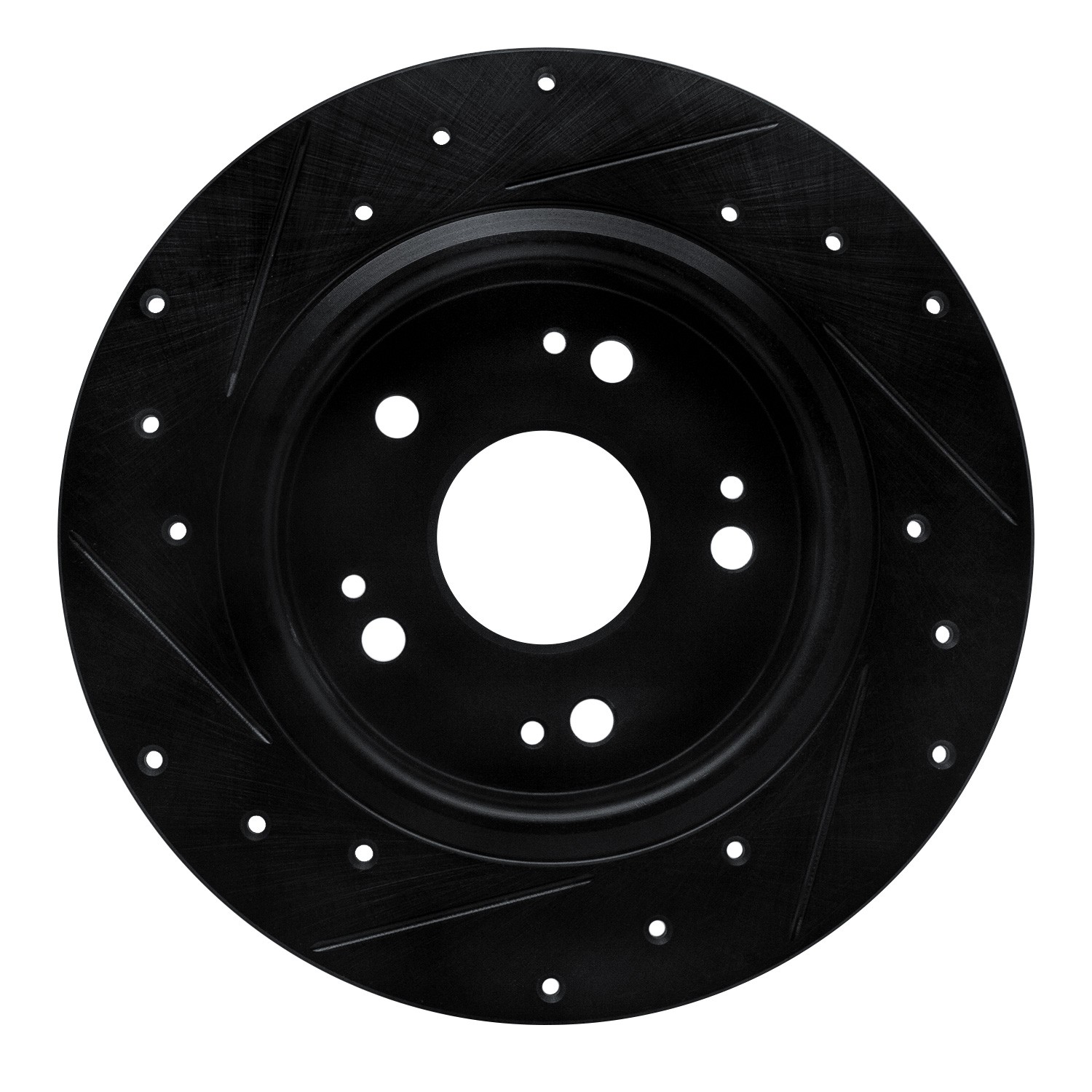 DYN 633-59060R DFC Brake Rotor - Drilled and Slotted - Black - Image 2