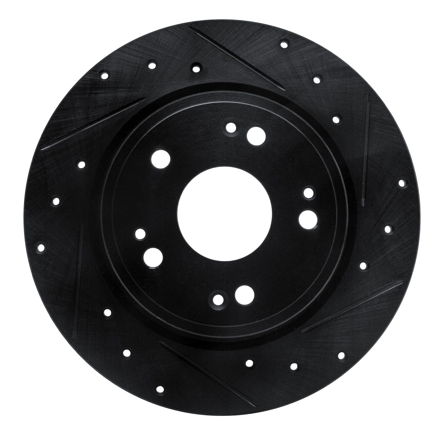 DYN 633-59060R DFC Brake Rotor - Drilled and Slotted - Black - Image 3