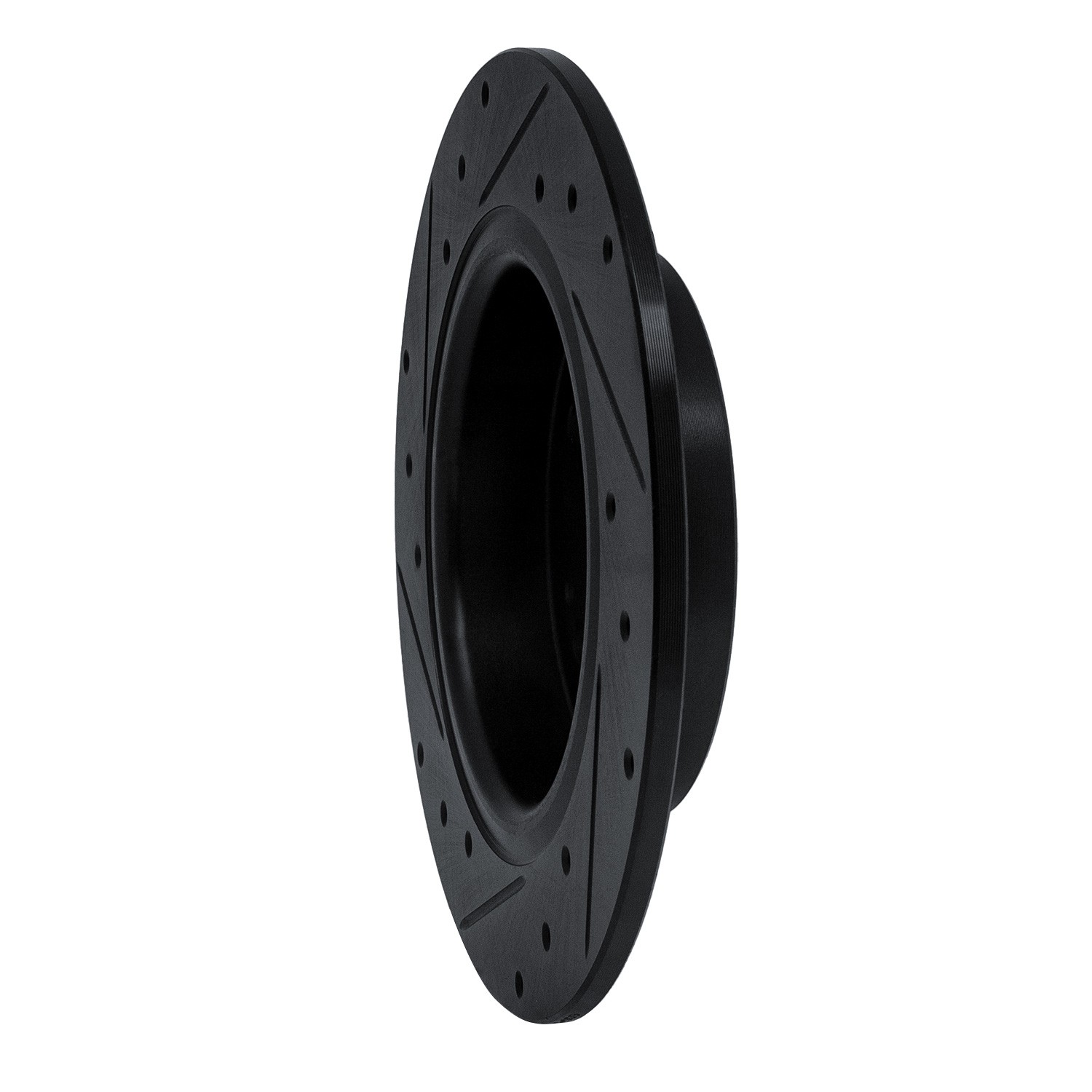 DYN 633-59060R DFC Brake Rotor - Drilled and Slotted - Black - Image 5