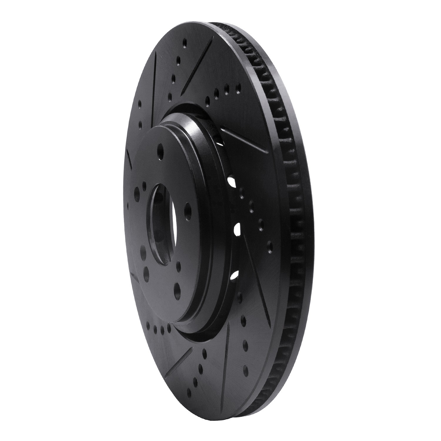 DYN 633-59063L DFC Brake Rotor - Drilled and Slotted - Black