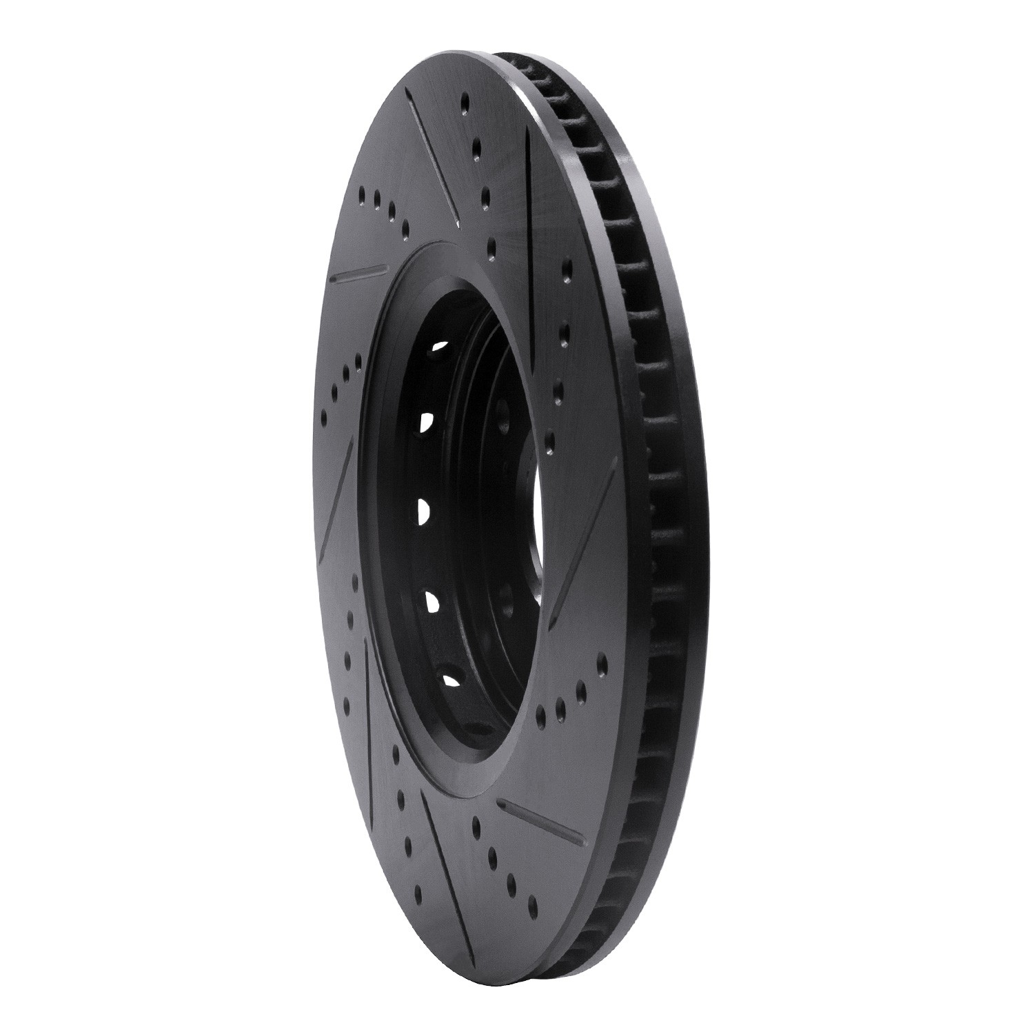 DYN 633-59063L DFC Brake Rotor - Drilled and Slotted - Black - Image 5