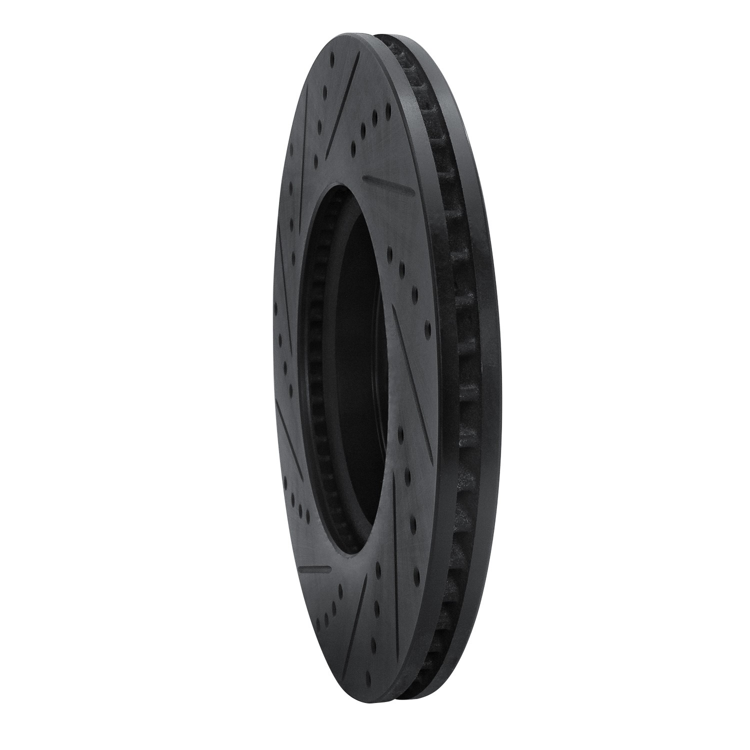 DYN 633-59064R DFC Brake Rotor - Drilled and Slotted - Black - Image 5
