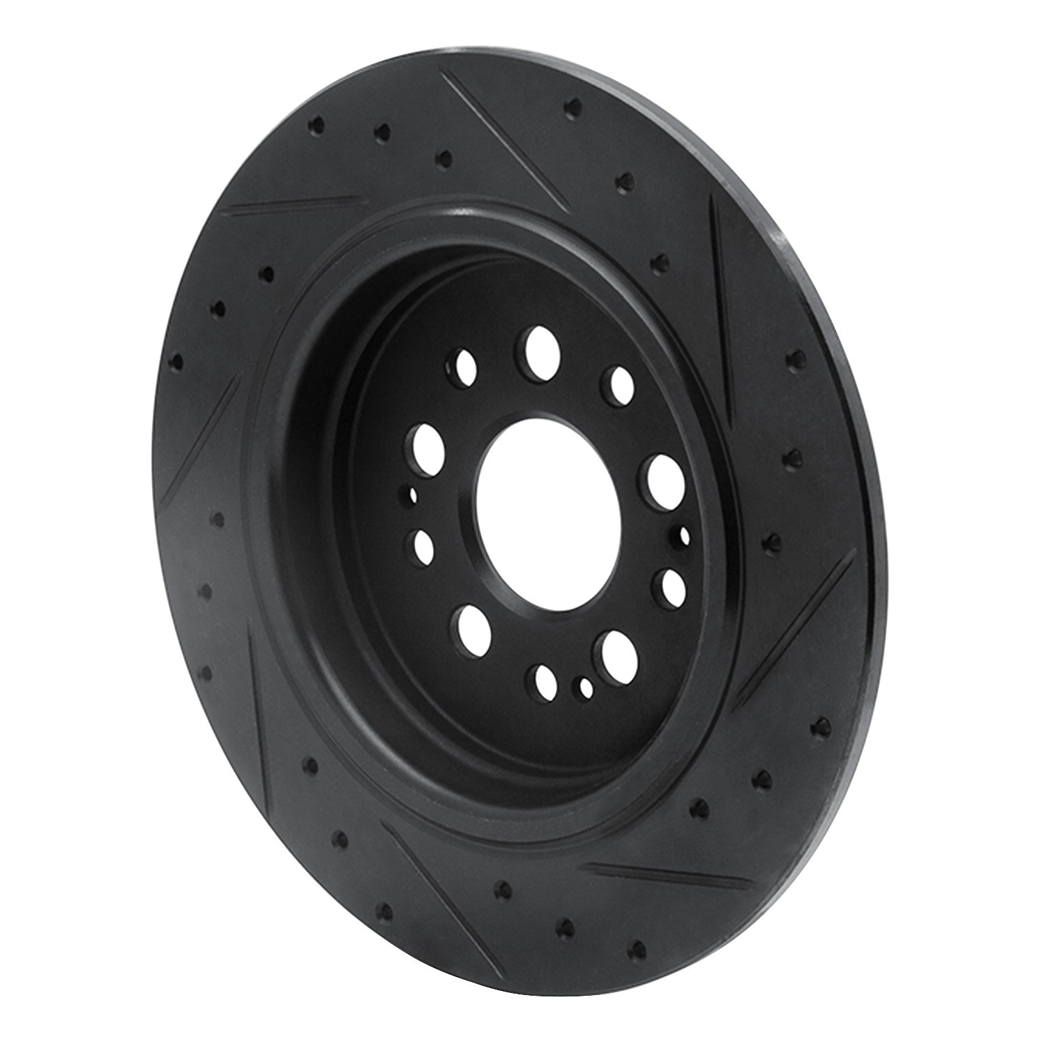 DYN 633-59070L DFC Brake Rotor - Drilled and Slotted - Black - Image 5