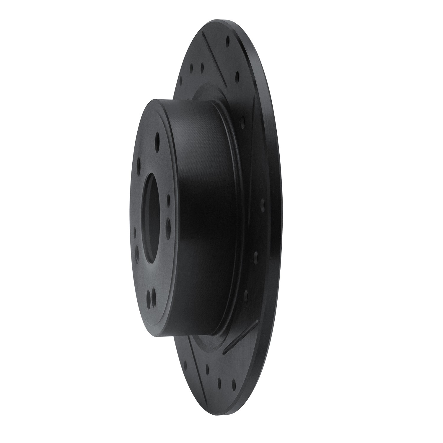 DYN 633-59071R DFC Brake Rotor - Drilled and Slotted - Black