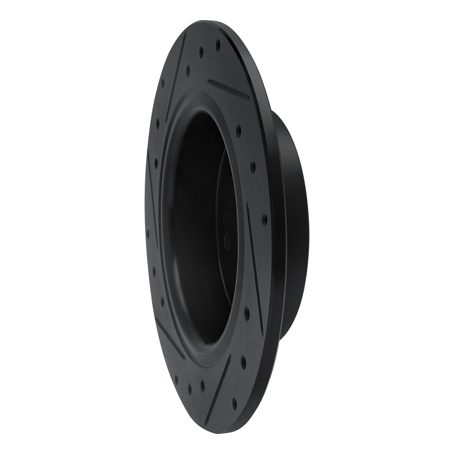 DYN 633-59071R DFC Brake Rotor - Drilled and Slotted - Black - Image 5
