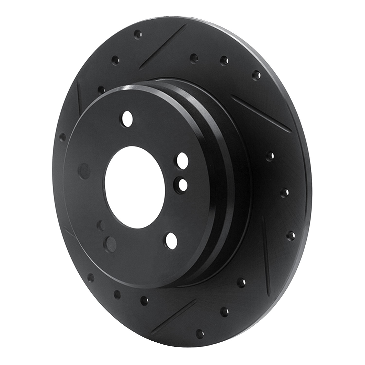 DYN 633-63013L DFC Brake Rotor - Drilled and Slotted - Black