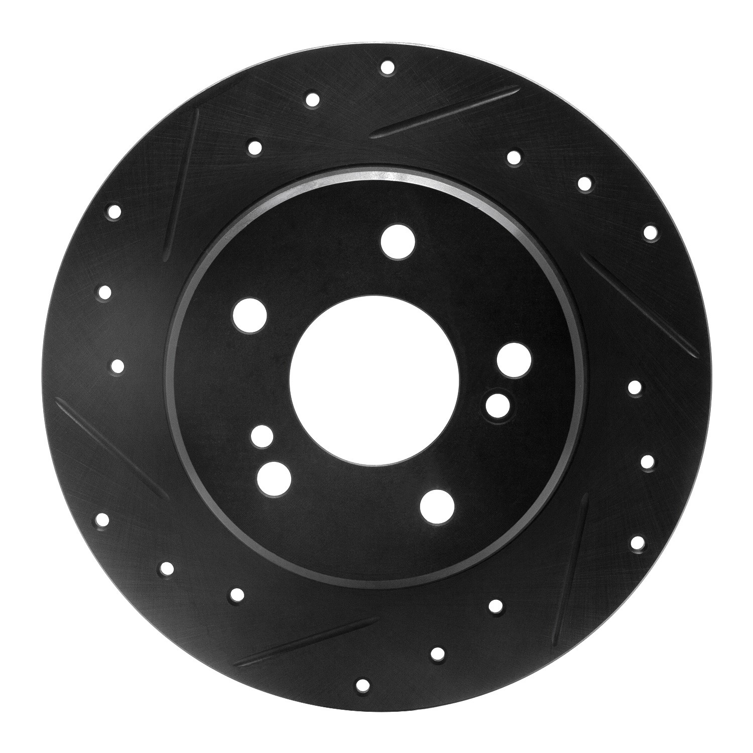 DYN 633-63013L DFC Brake Rotor - Drilled and Slotted - Black - Image 3