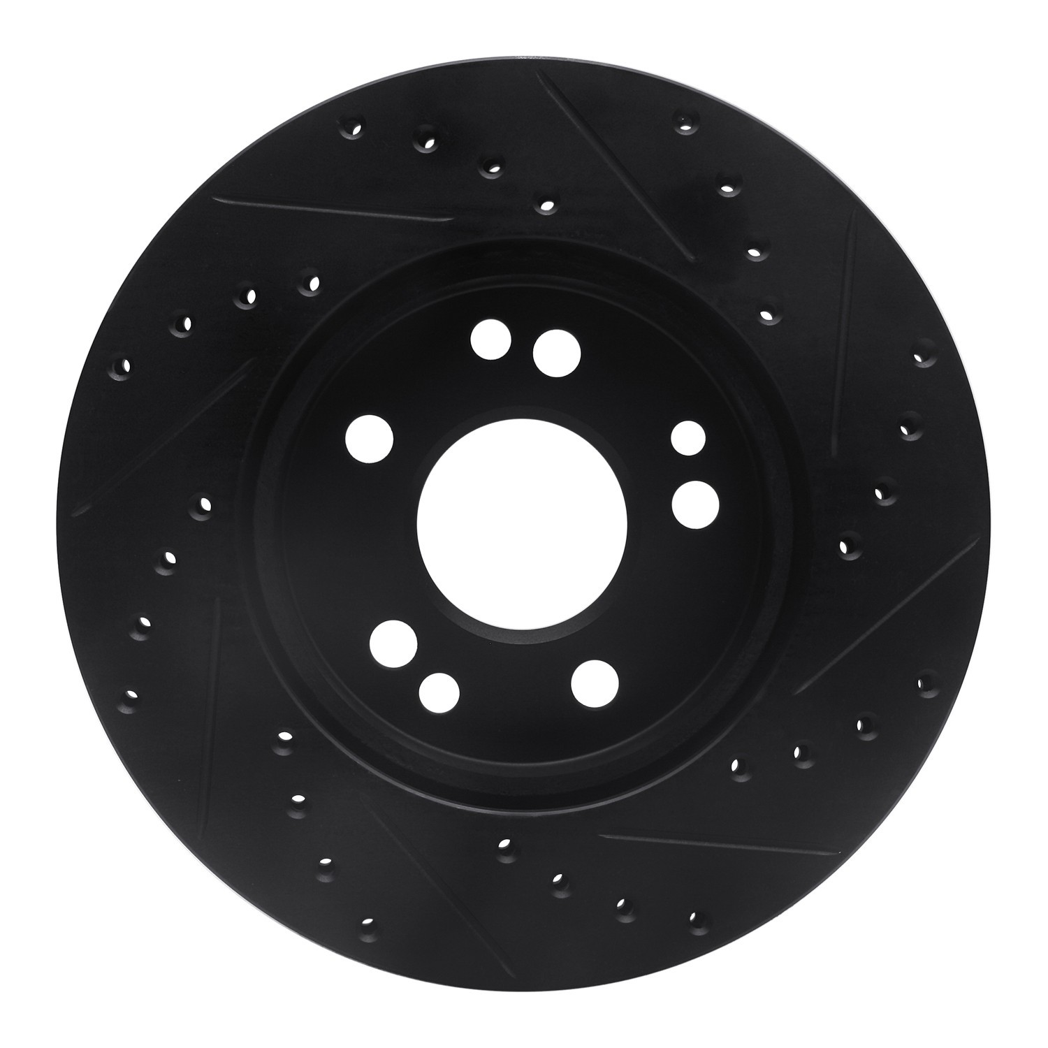DYN 633-63016L DFC Brake Rotor - Drilled and Slotted - Black - Image 2