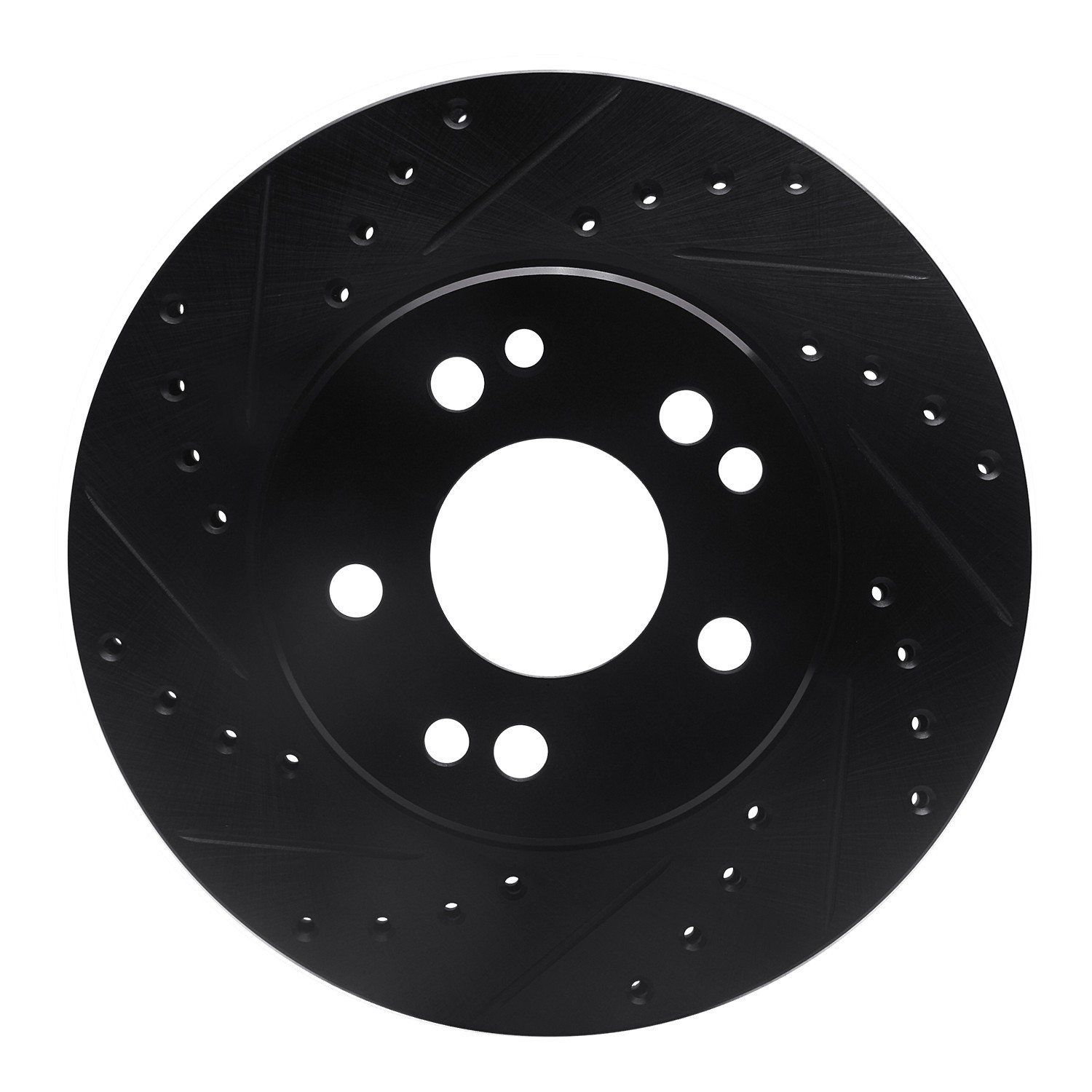 DYN 633-63016L DFC Brake Rotor - Drilled and Slotted - Black - Image 3