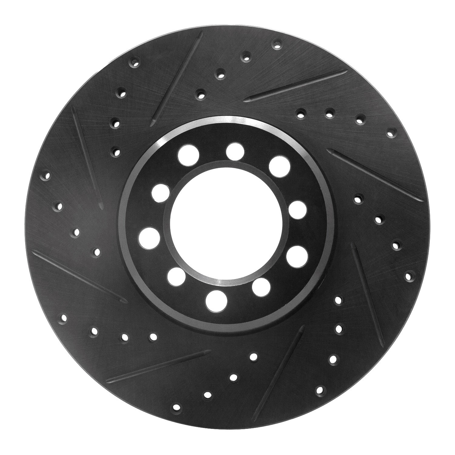 DYN 633-63017L DFC Brake Rotor - Drilled and Slotted - Black - Image 3