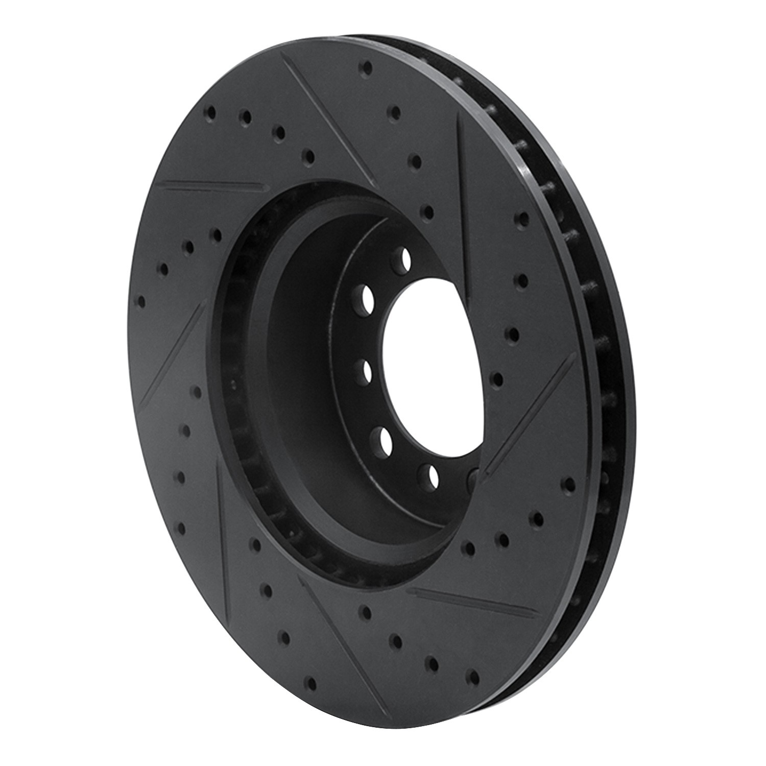DYN 633-63017L DFC Brake Rotor - Drilled and Slotted - Black - Image 5
