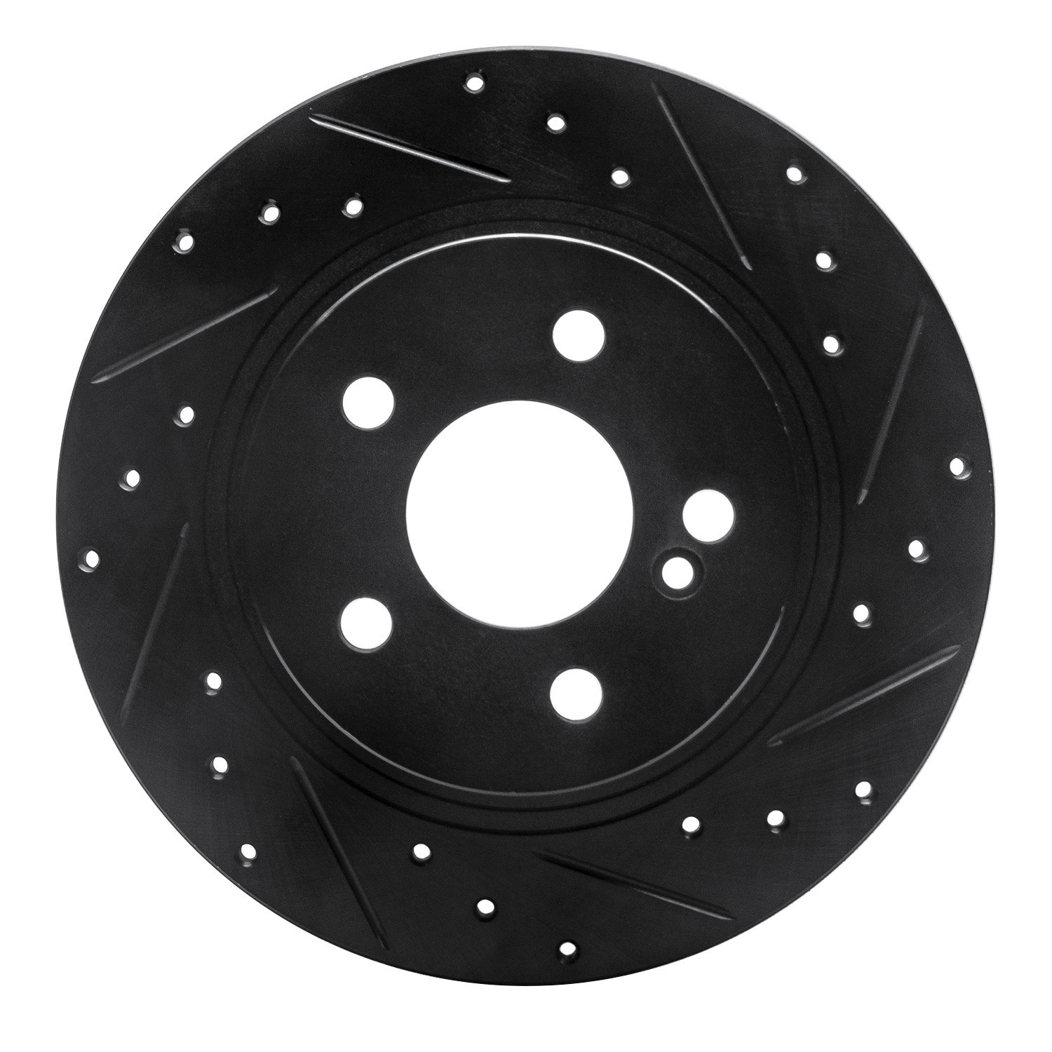 DYN 633-63086R DFC Brake Rotor - Drilled and Slotted - Black - Image 3