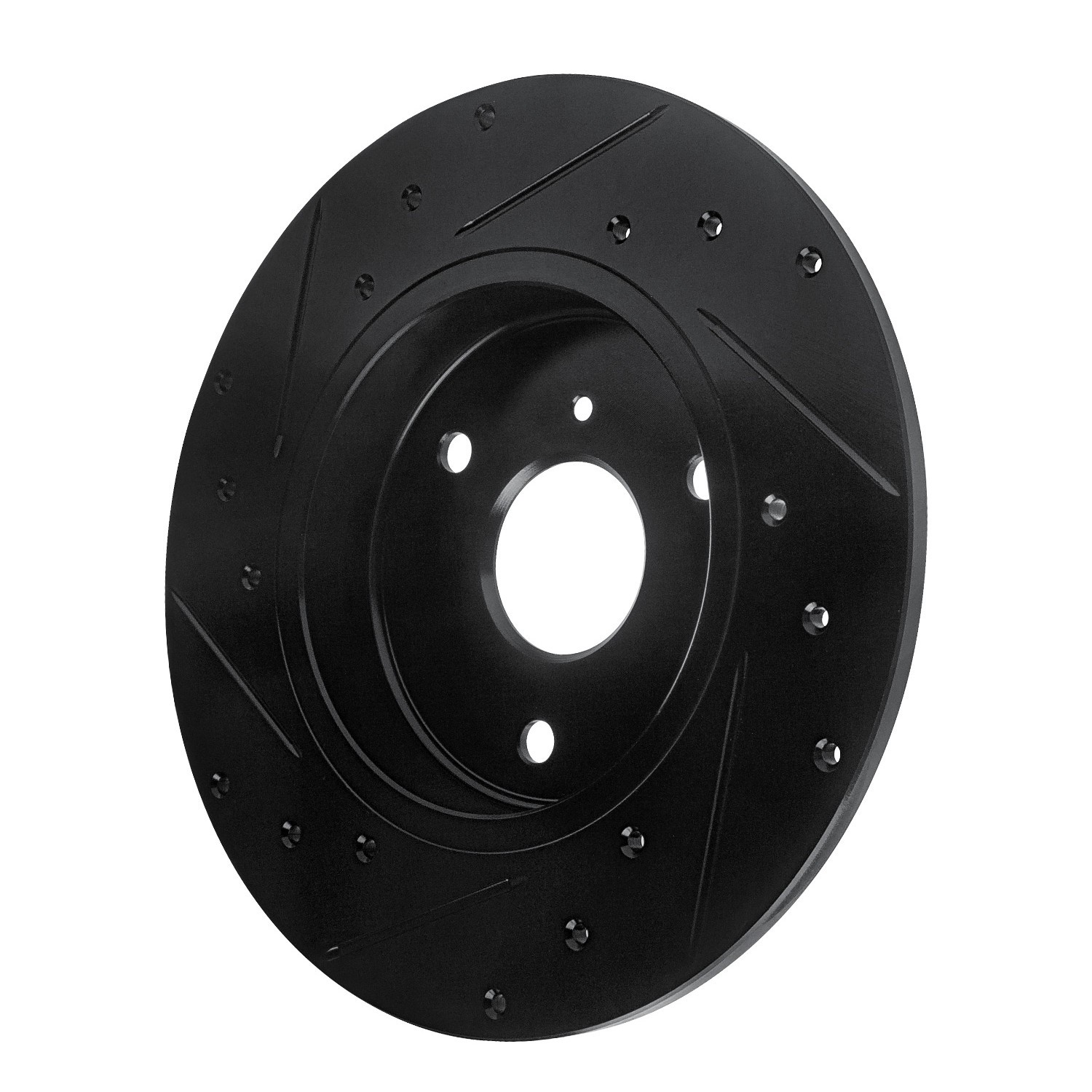 DYN 633-63090R DFC Brake Rotor - Drilled and Slotted - Black - Image 5