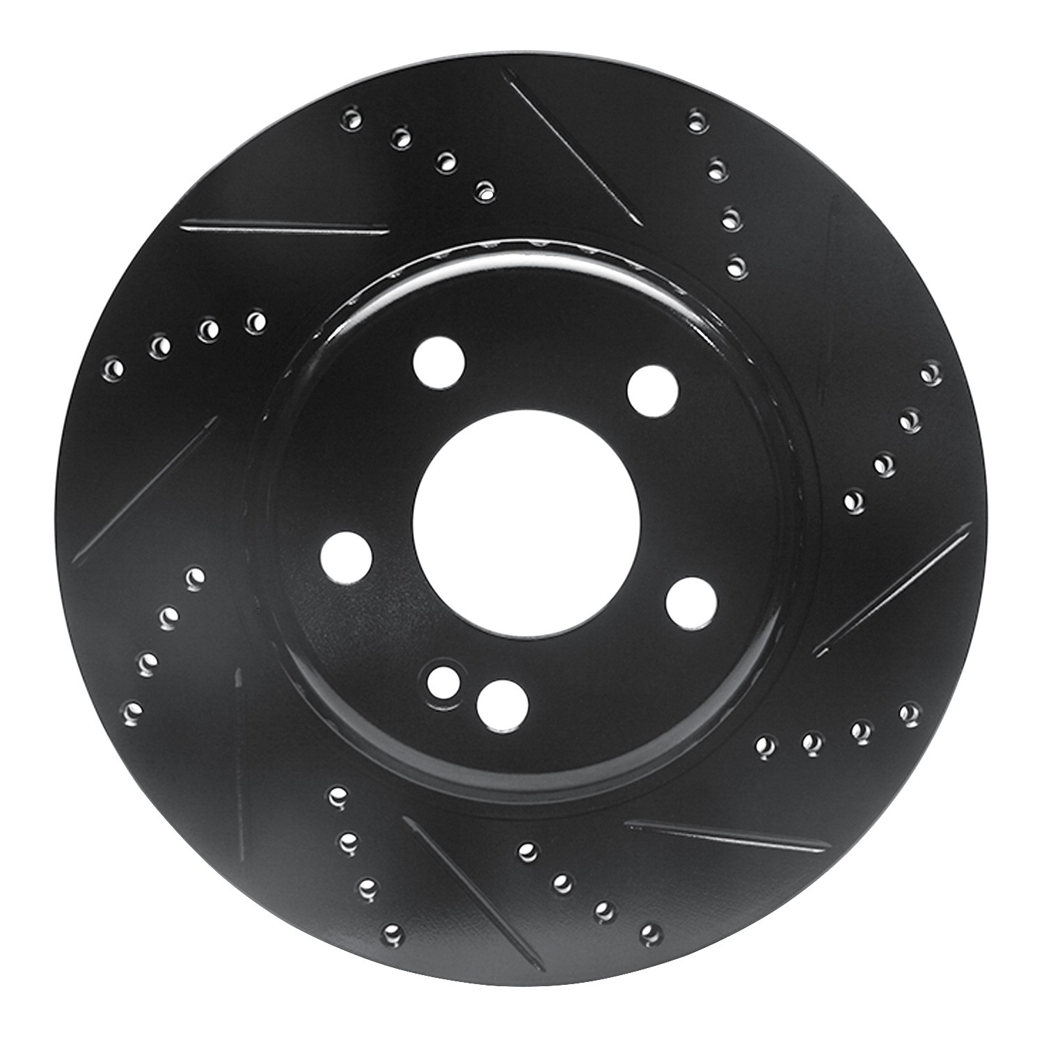 DYN 633-63118R DFC Brake Rotor - Drilled and Slotted - Black - Image 3