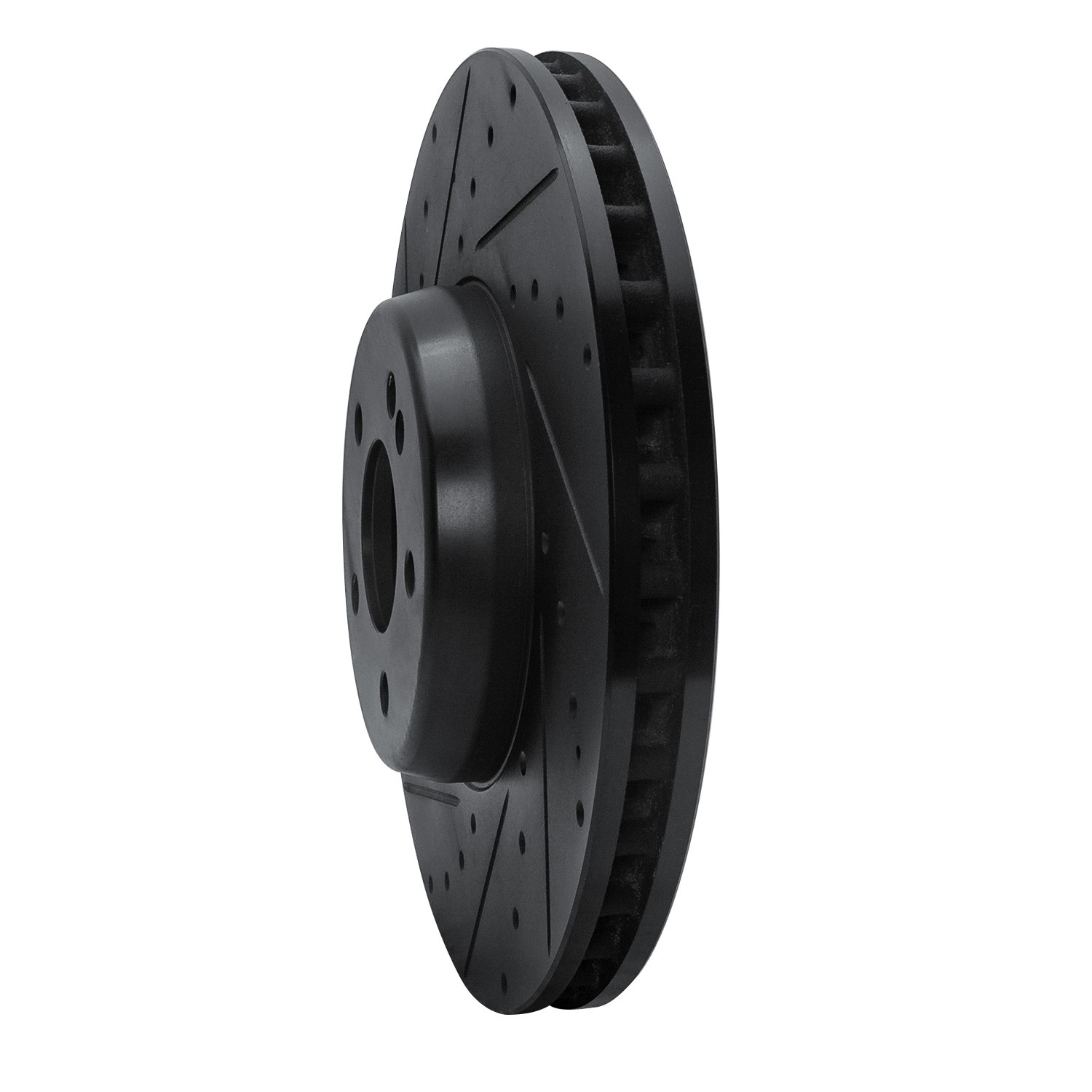 DYN 633-63119L DFC Brake Rotor - Drilled and Slotted - Black
