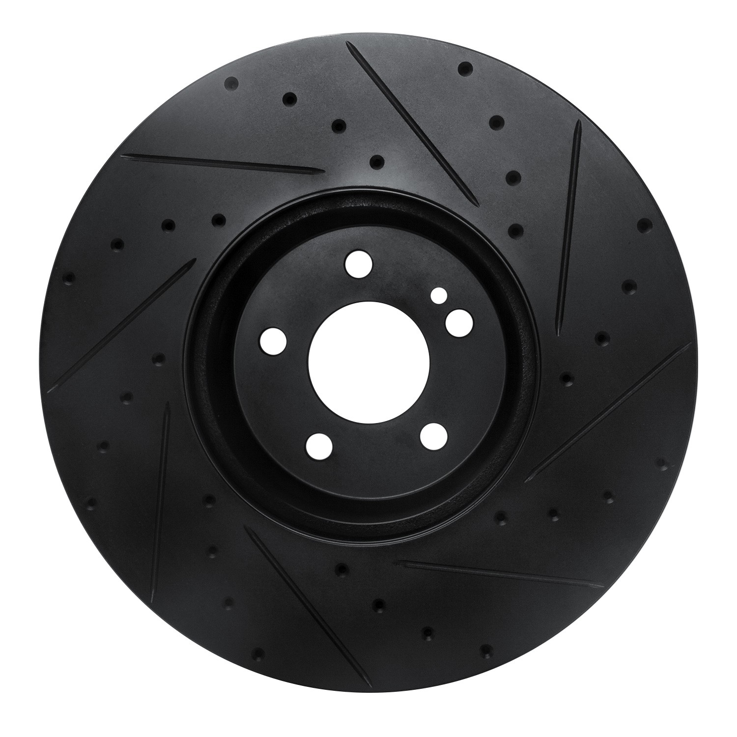 DYN 633-63119L DFC Brake Rotor - Drilled and Slotted - Black - Image 2