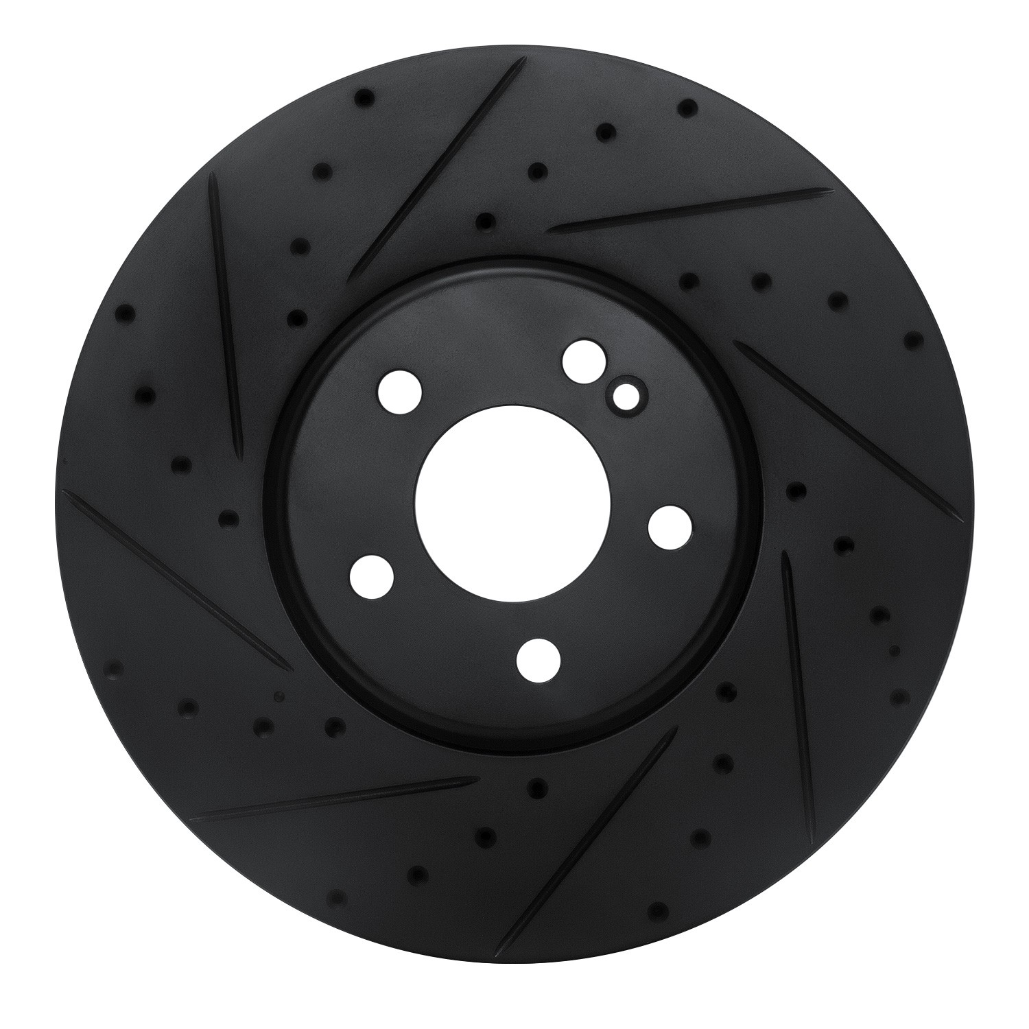 DYN 633-63119L DFC Brake Rotor - Drilled and Slotted - Black - Image 3