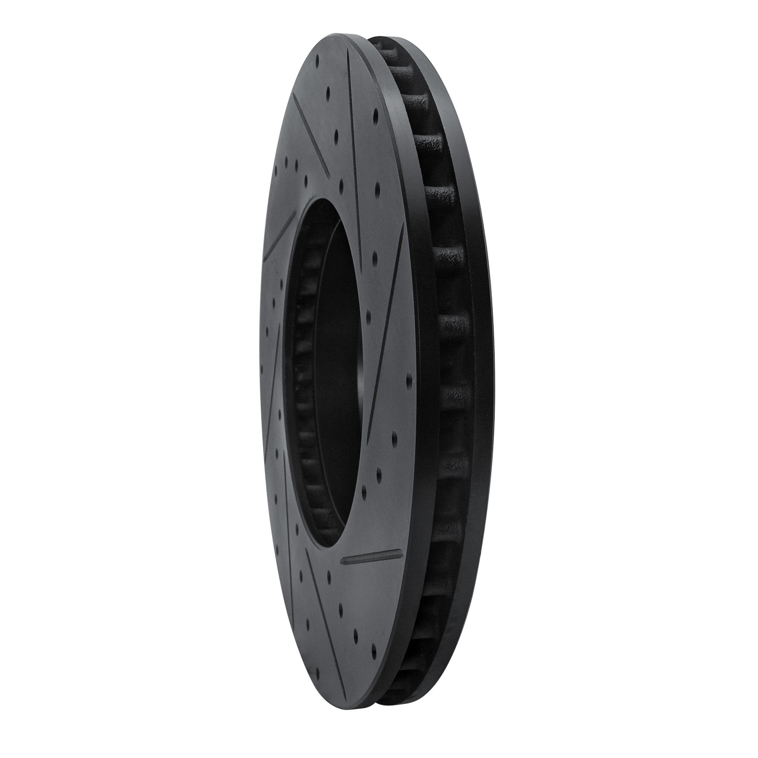 DYN 633-63119L DFC Brake Rotor - Drilled and Slotted - Black - Image 5