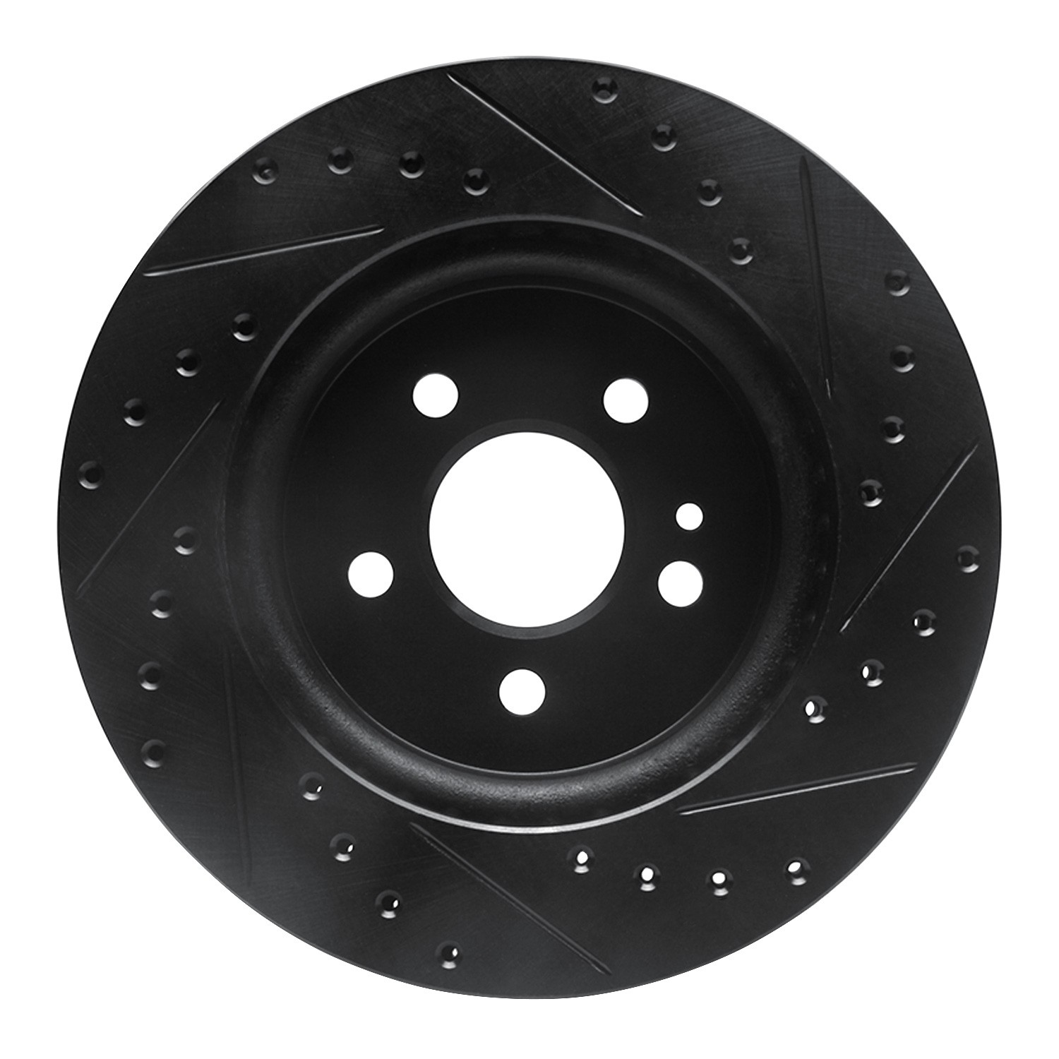 DYN 633-63122L DFC Brake Rotor - Drilled and Slotted - Black - Image 2