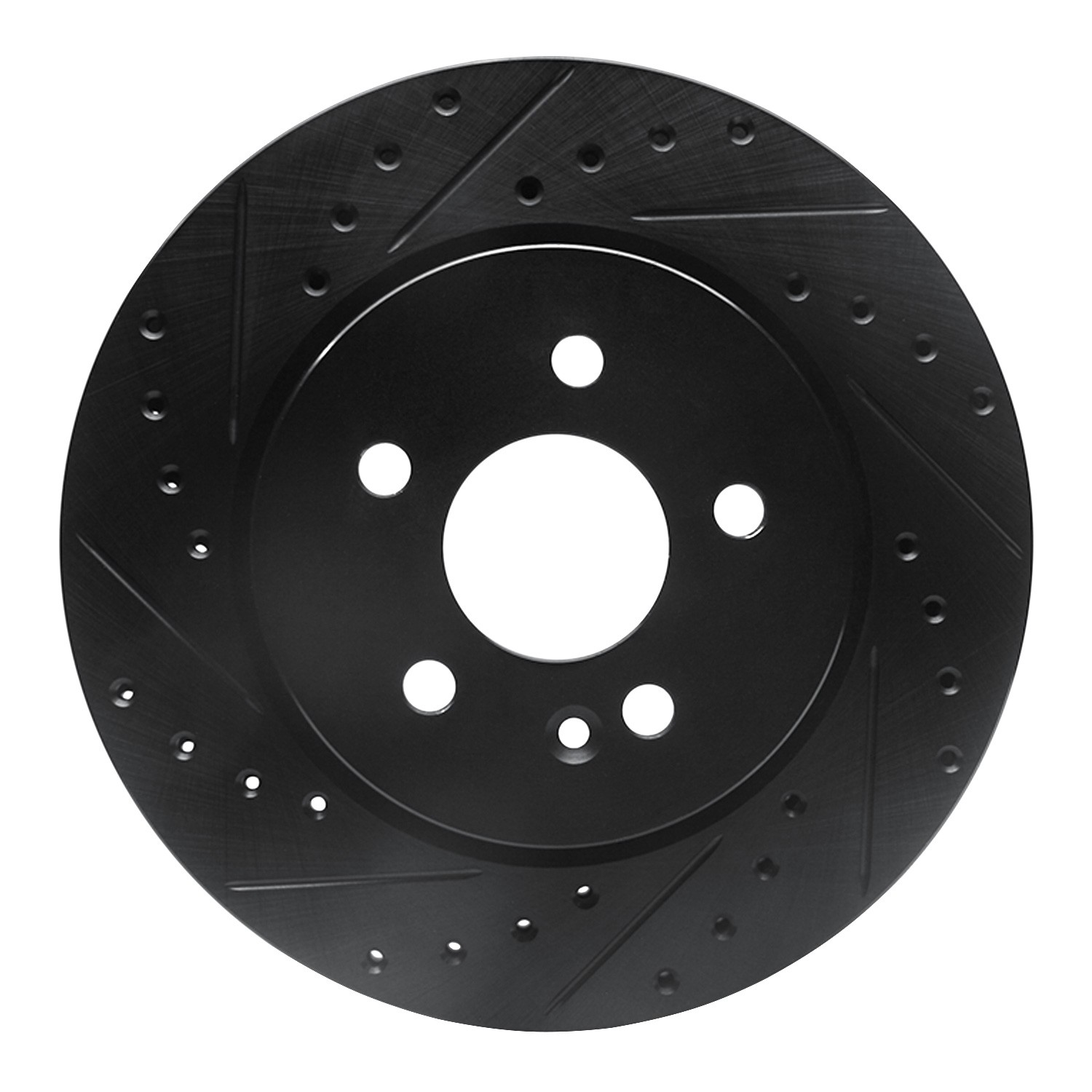 DYN 633-63122L DFC Brake Rotor - Drilled and Slotted - Black - Image 3