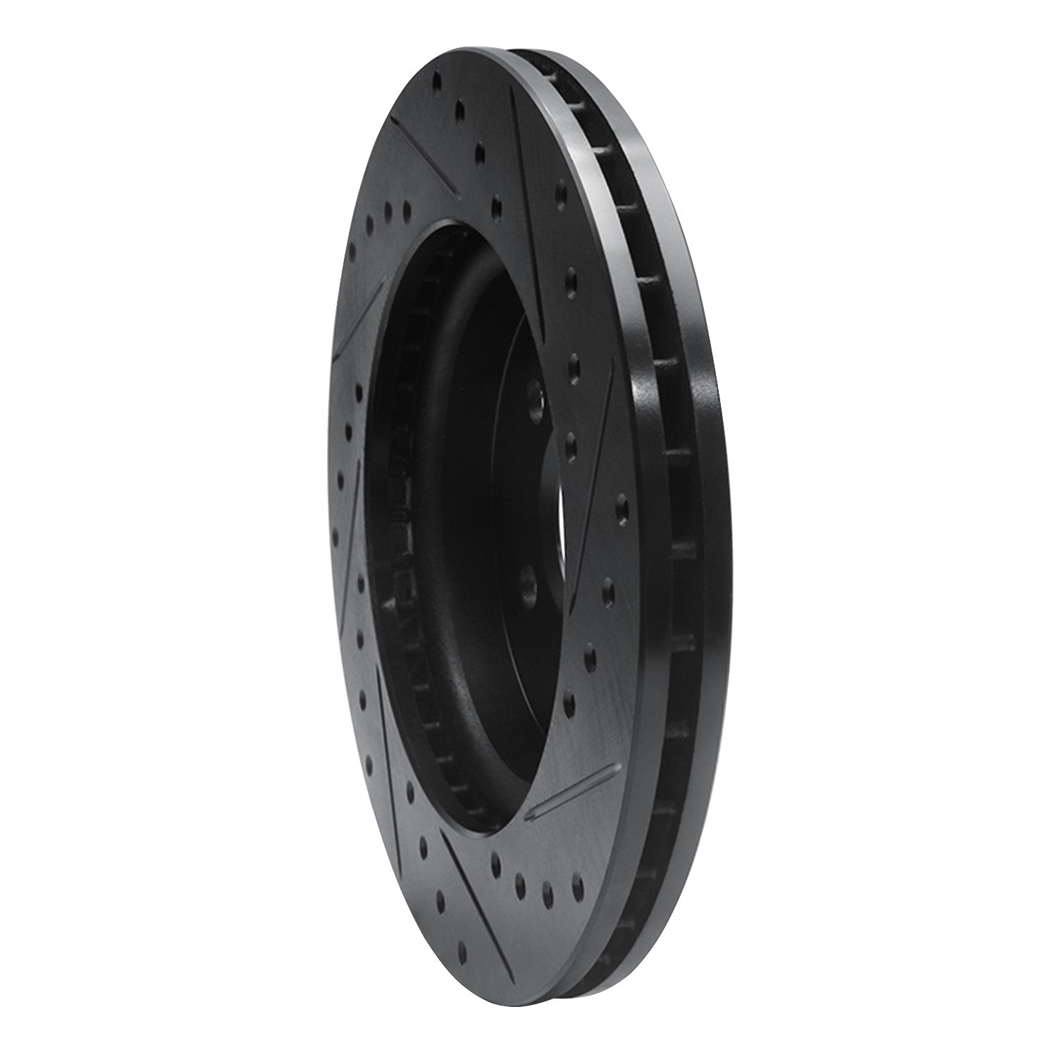 DYN 633-63122L DFC Brake Rotor - Drilled and Slotted - Black - Image 5