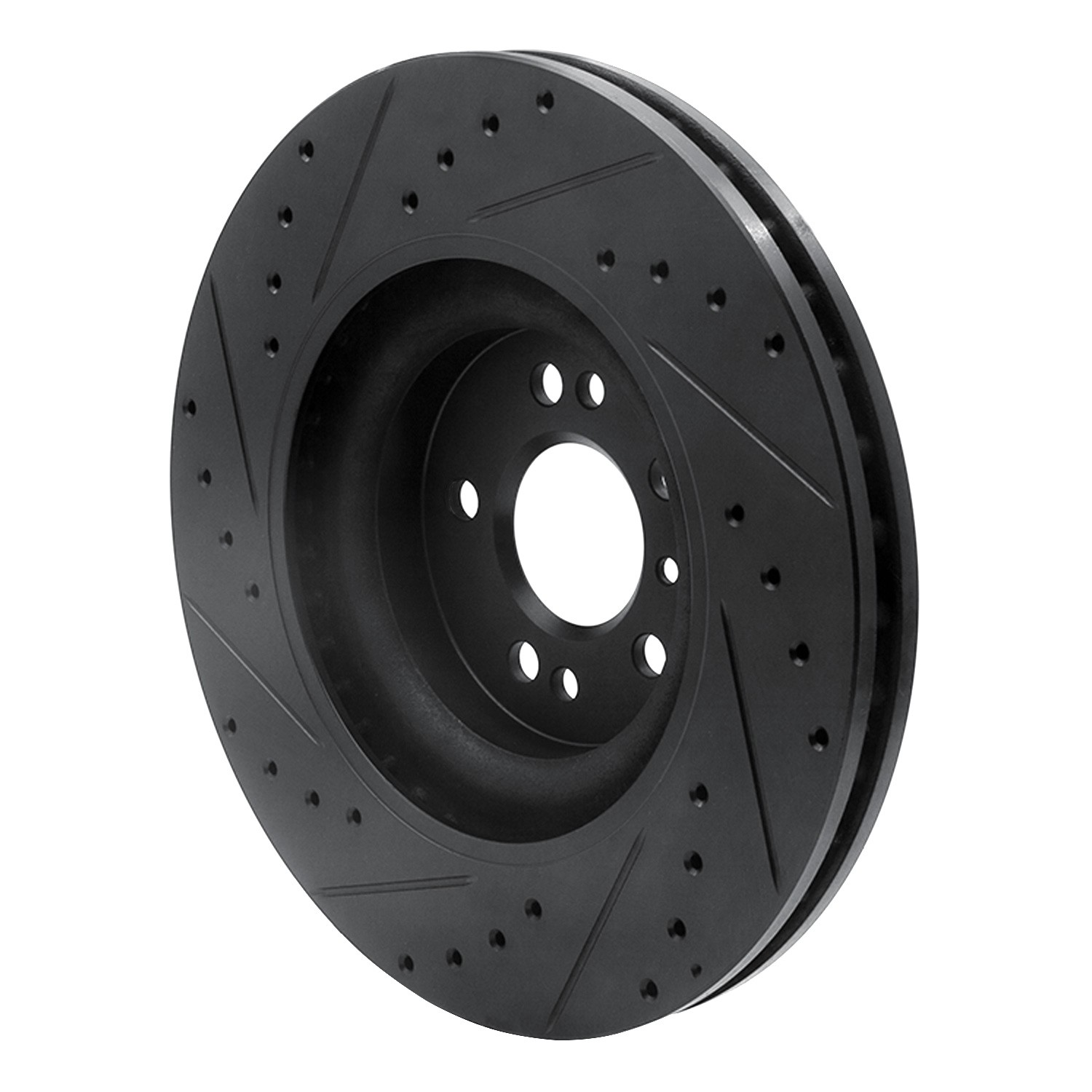 DYN 633-63130R DFC Brake Rotor - Drilled and Slotted - Black - Image 5
