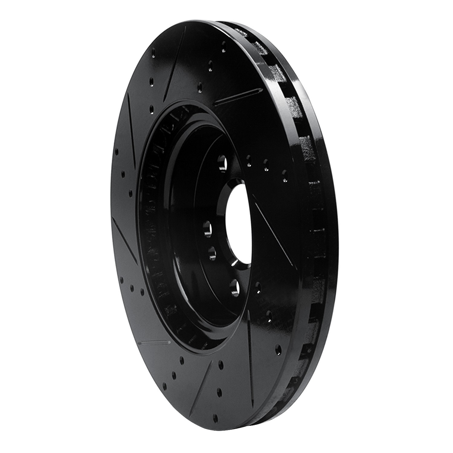 DYN 633-63144R DFC Brake Rotor - Drilled and Slotted - Black - Image 5
