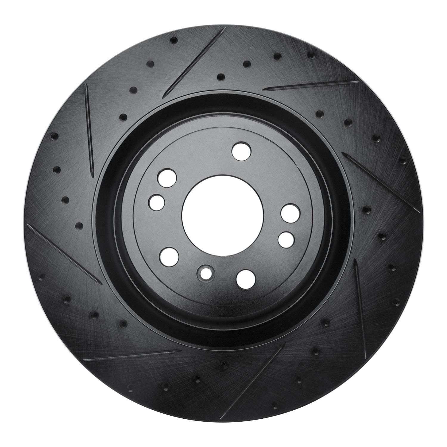 DYN 633-63146L DFC Brake Rotor - Drilled and Slotted - Black - Image 3