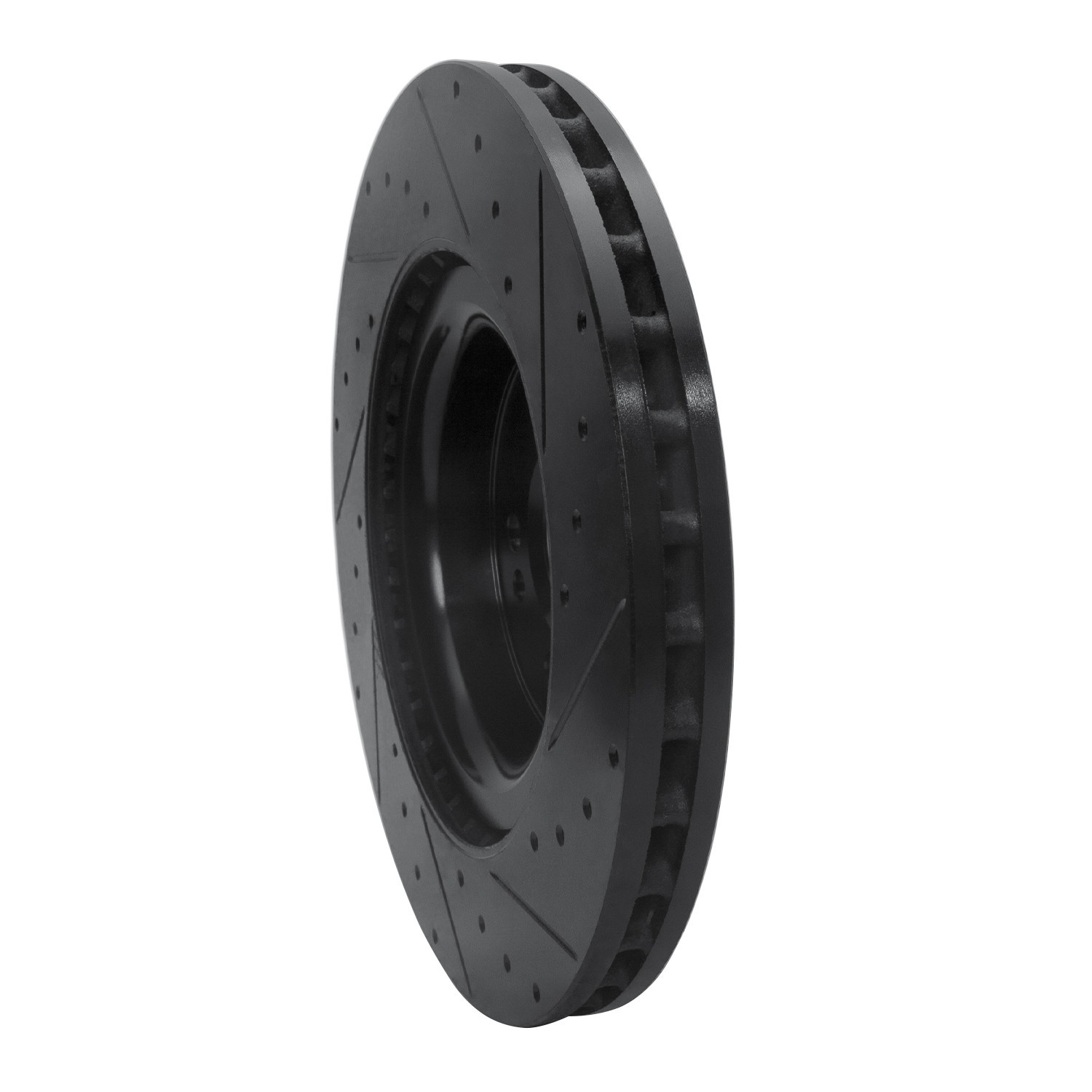 DYN 633-63146L DFC Brake Rotor - Drilled and Slotted - Black - Image 5