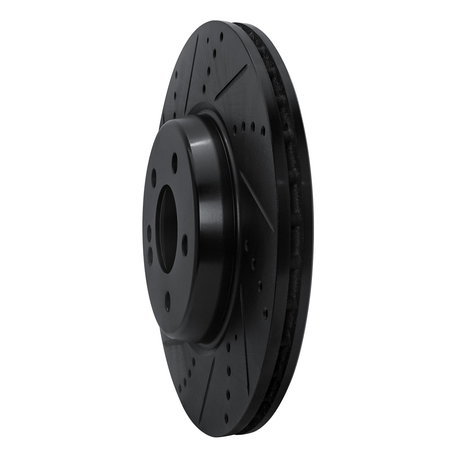 DYN 633-63162L DFC Brake Rotor - Drilled and Slotted - Black